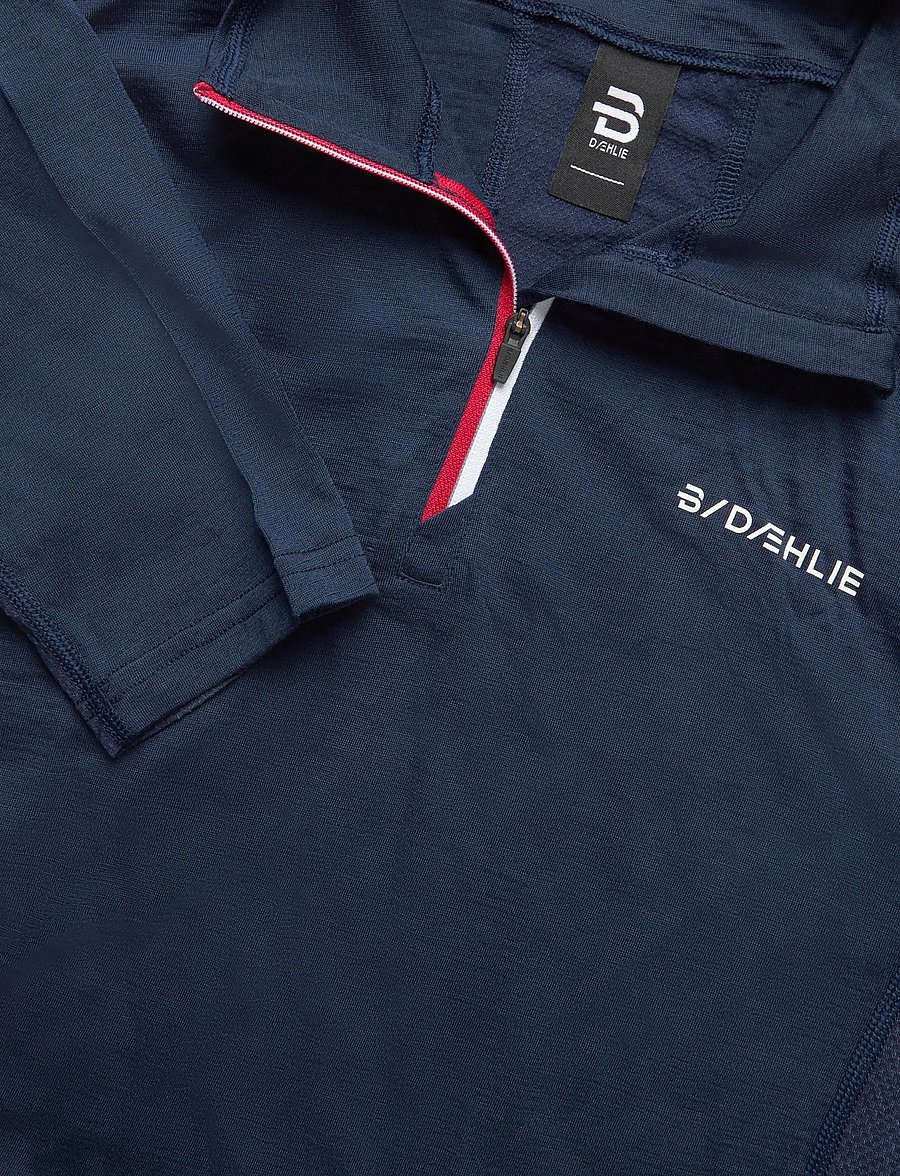 Daehlie - Performance Wool Half Zip - fleece og mellemlag - 25000 - 2