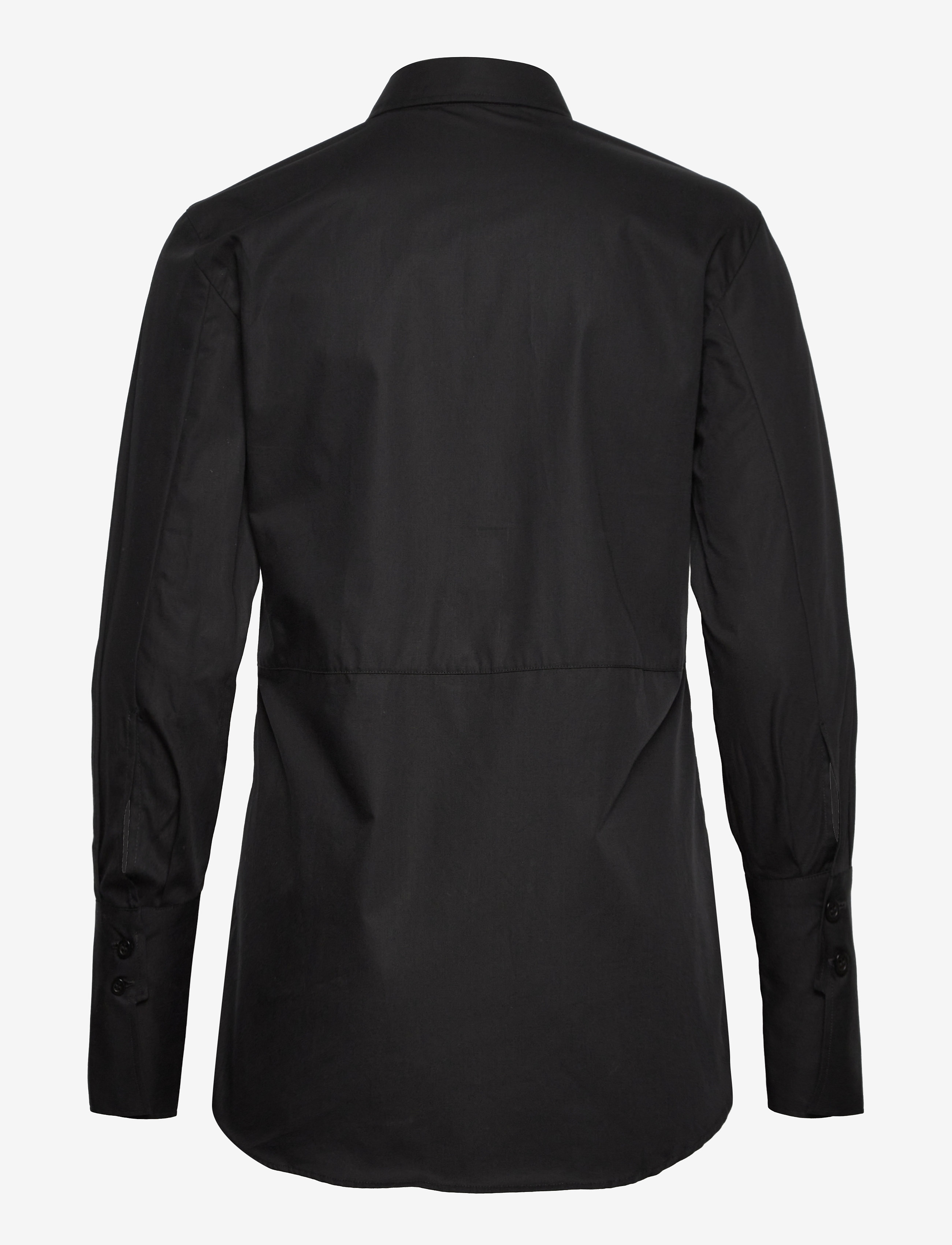 House Of Dagmar - Simone poplin - langærmede skjorter - black - 1