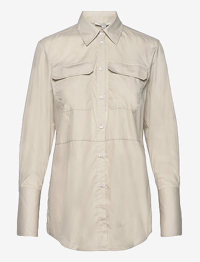 House Of Dagmar Simone poplin - Clothing - STONE / beige