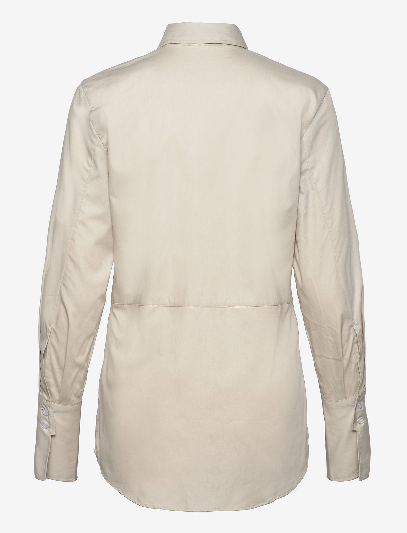 House Of Dagmar - Simone poplin - marškiniai ilgomis rankovėmis - stone - 1