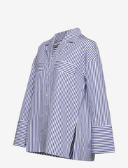 House Of Dagmar - Dagne Stripe - langermede skjorter - blue stripe - 2