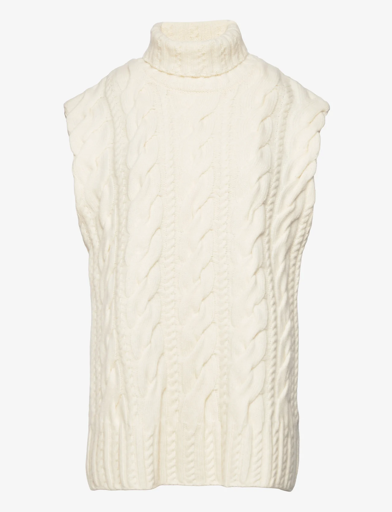 House Of Dagmar - Clare Vest - knitted vests - ivory - 0