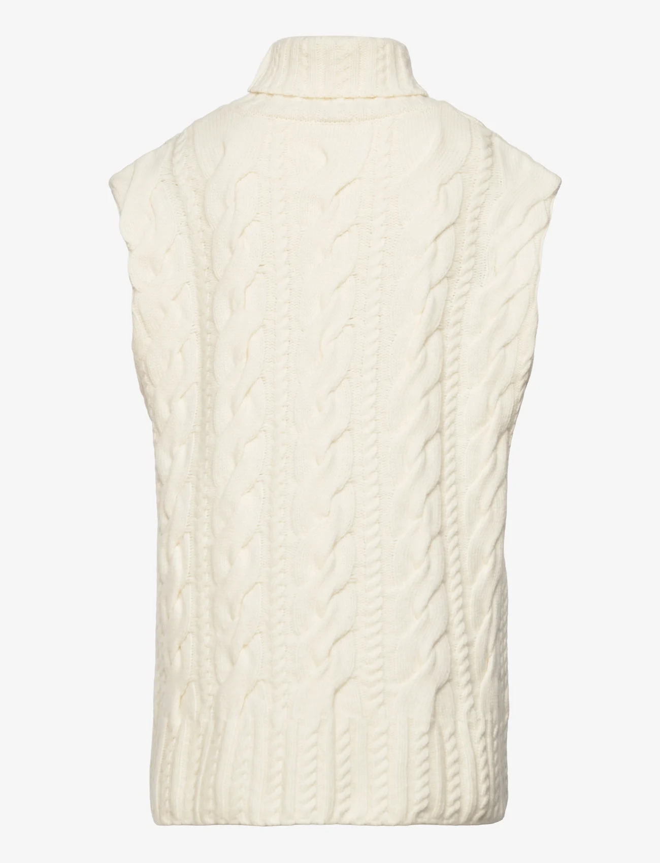 House Of Dagmar - Clare Vest - knitted vests - ivory - 1