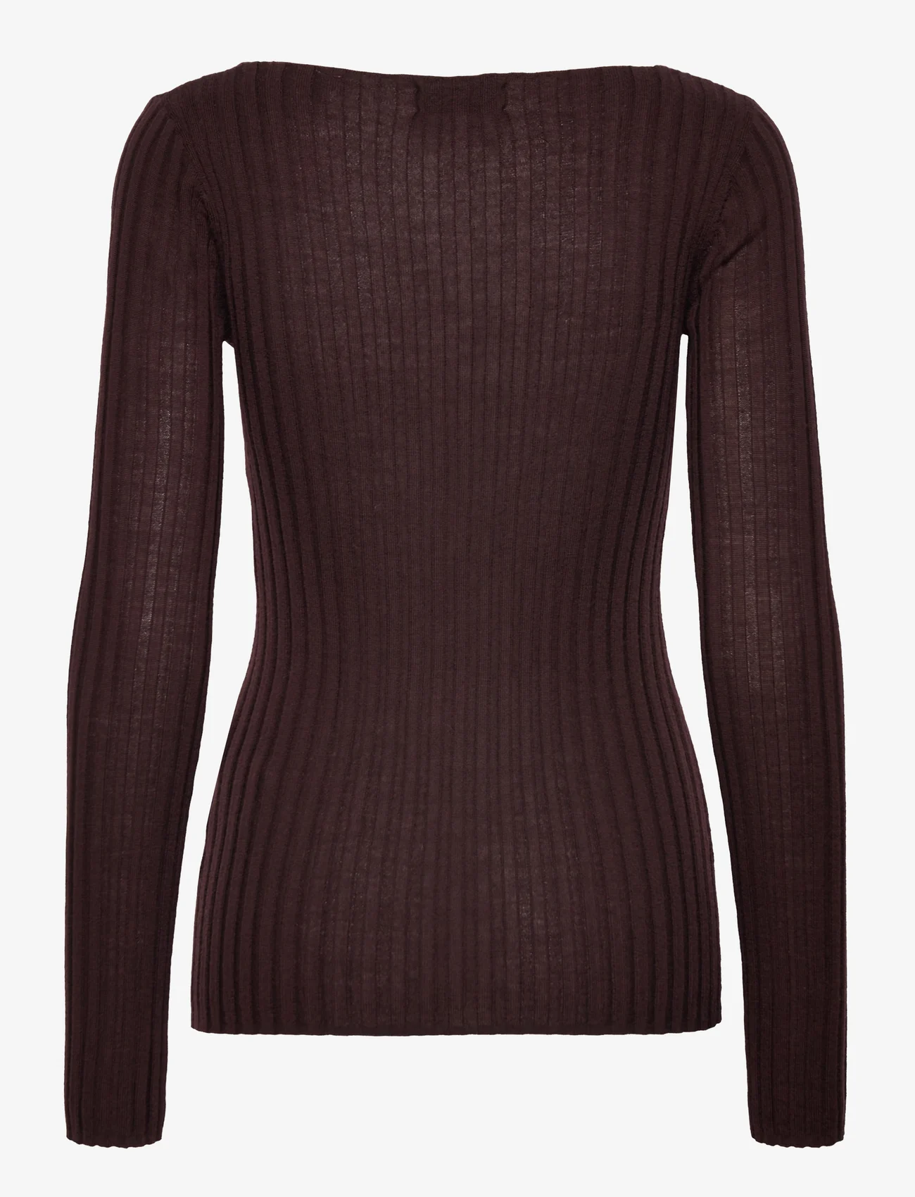 House Of Dagmar - Monique Top - long-sleeved tops - cacao - 1