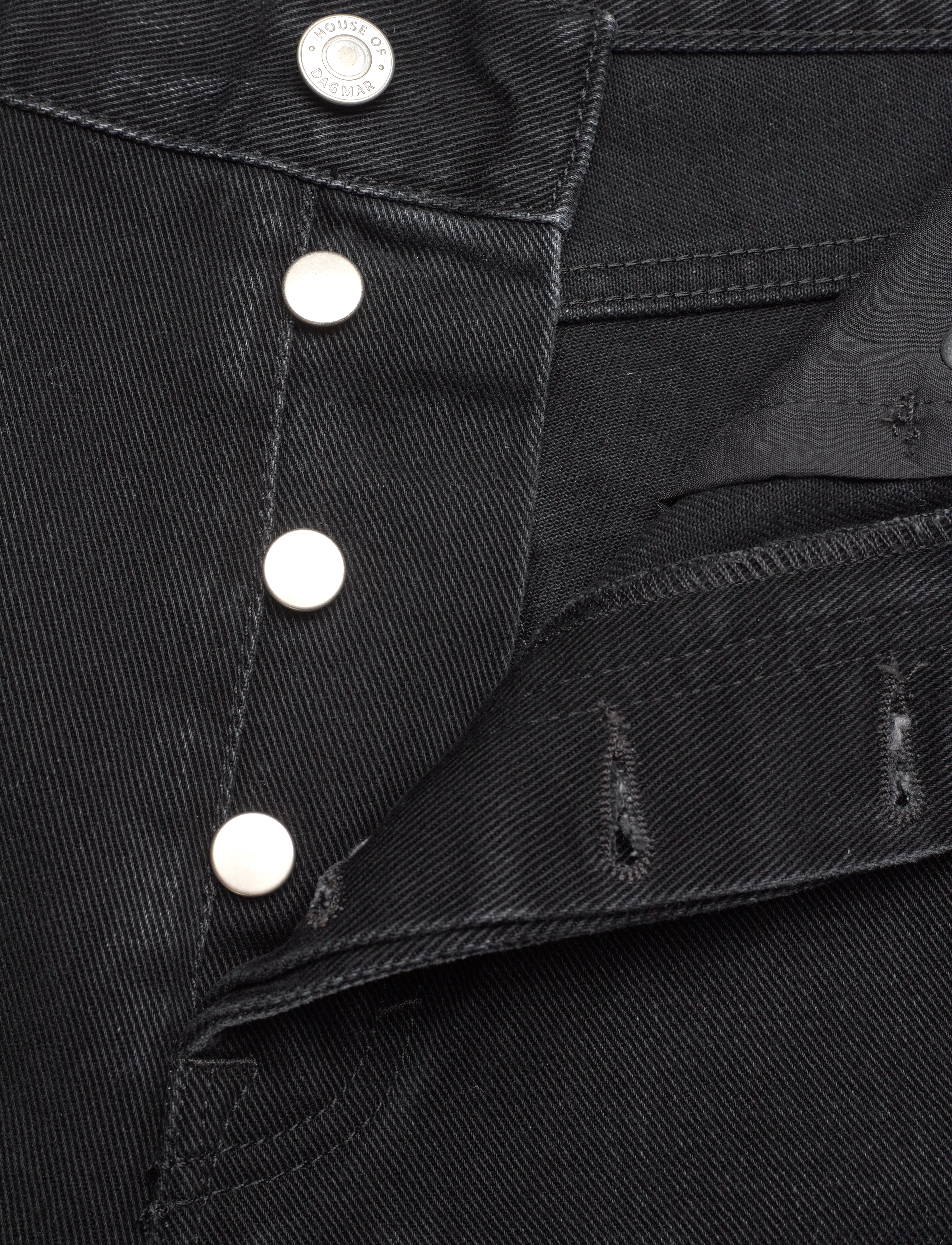 House Of Dagmar - Adele Denim - straight jeans - washed black - 3