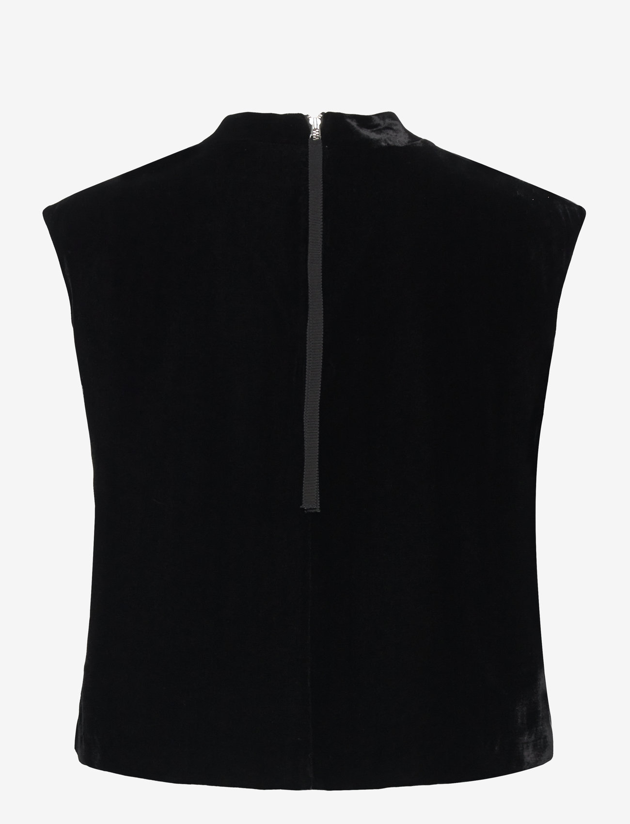 House Of Dagmar - SLEEVELESS VELVETTOP - black - 1