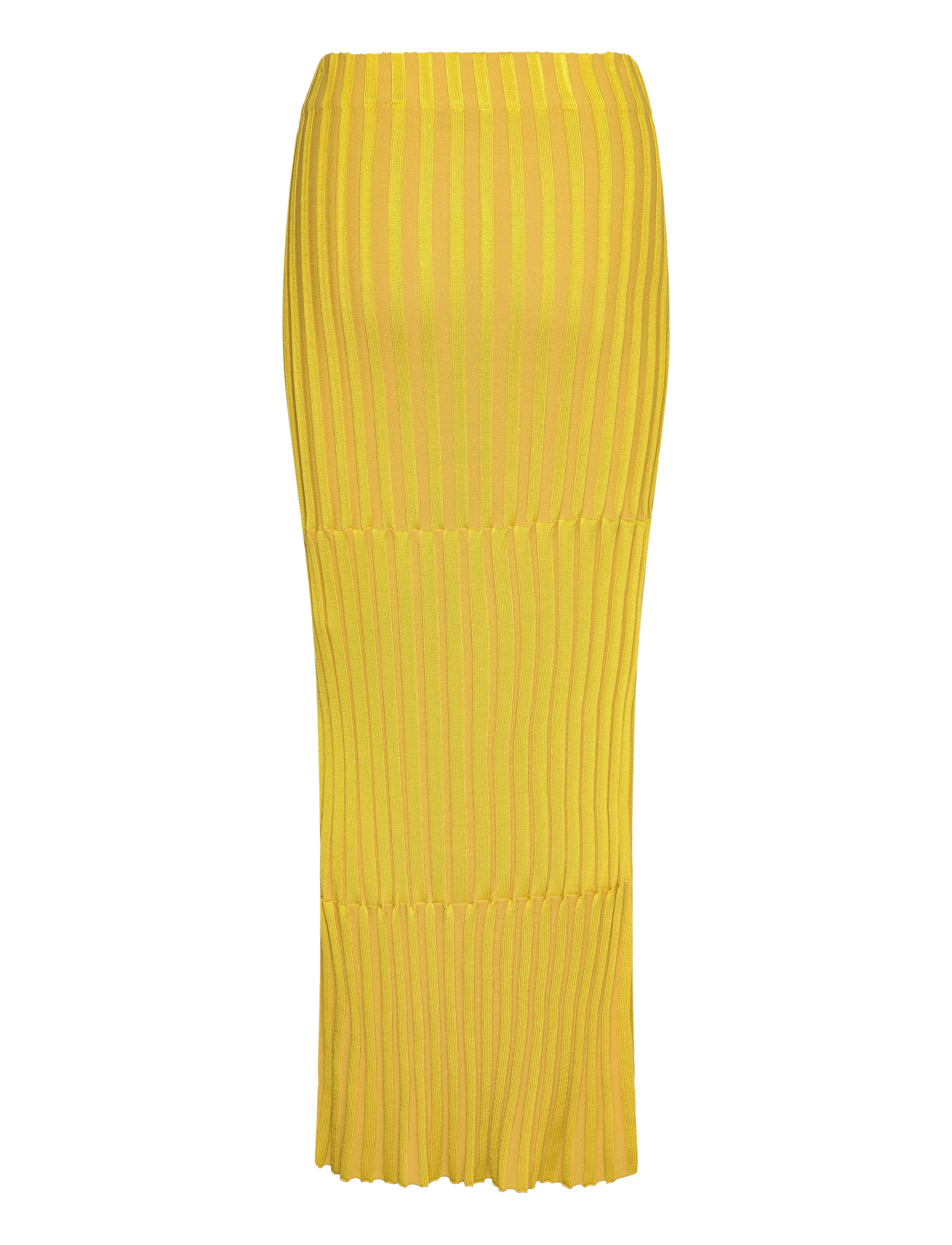 House Of Dagmar - Striped rib skirt - saffron - 1