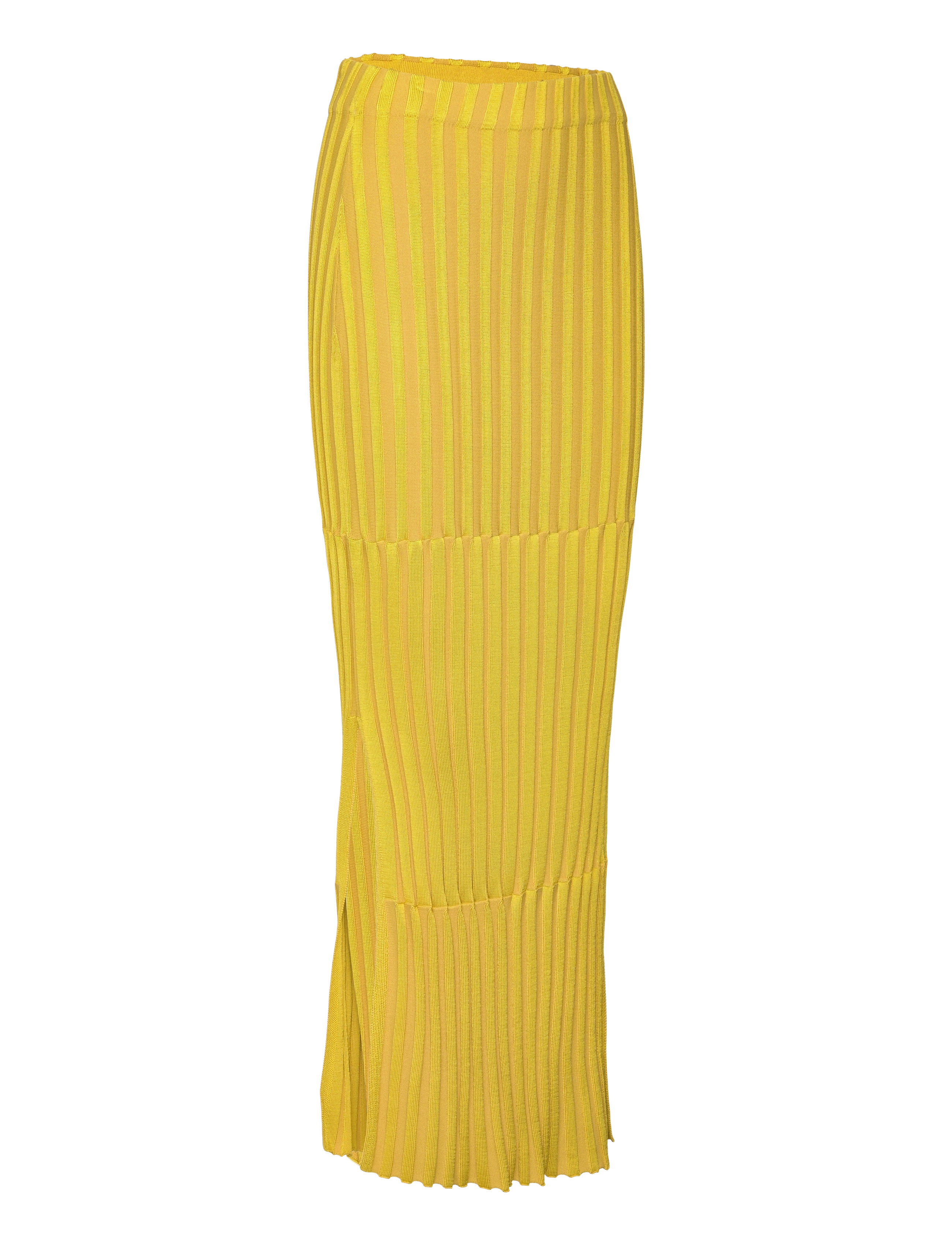 House Of Dagmar - Striped rib skirt - saffron - 3