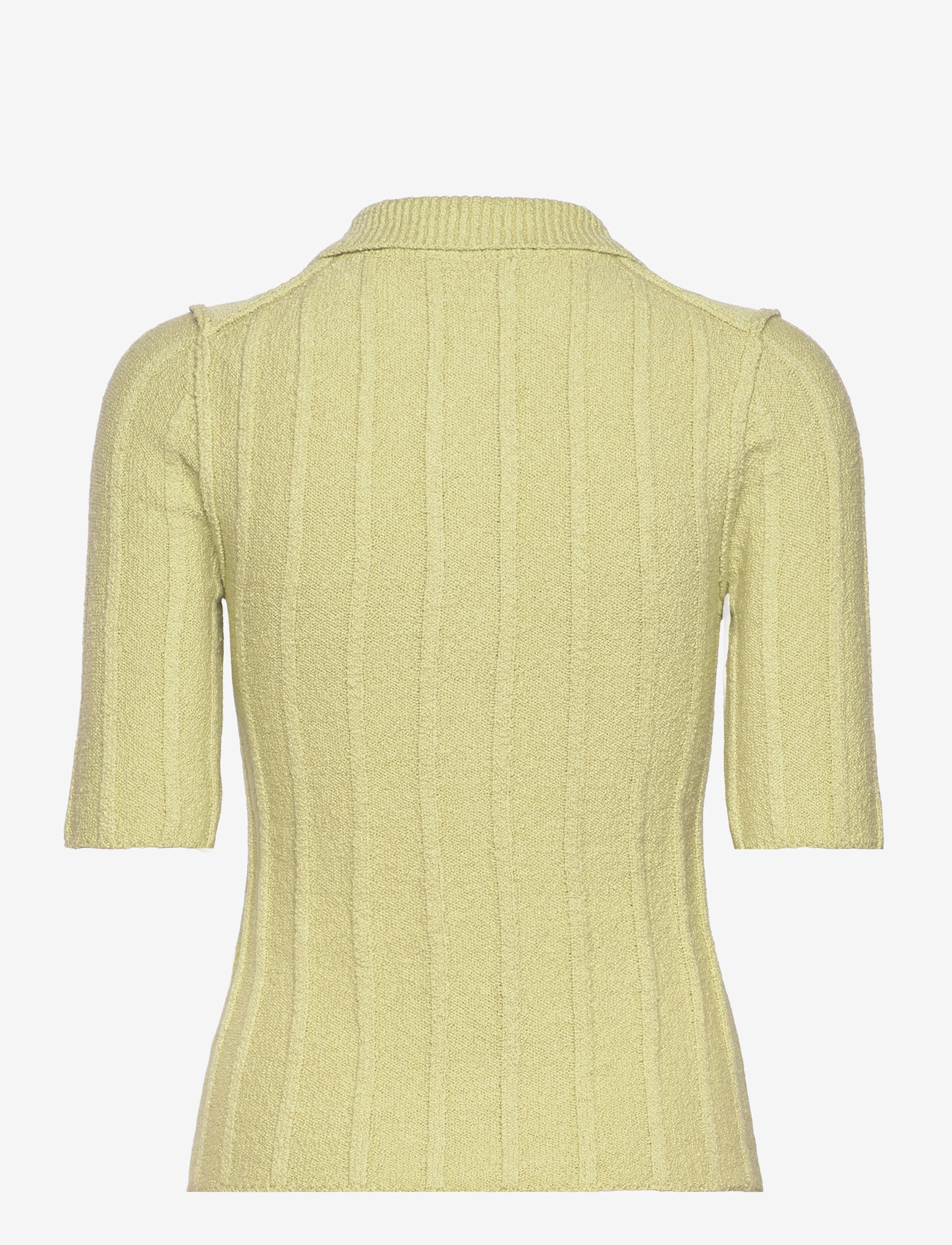 House Of Dagmar - Wide rib top - poloshirts - pistachio green - 1