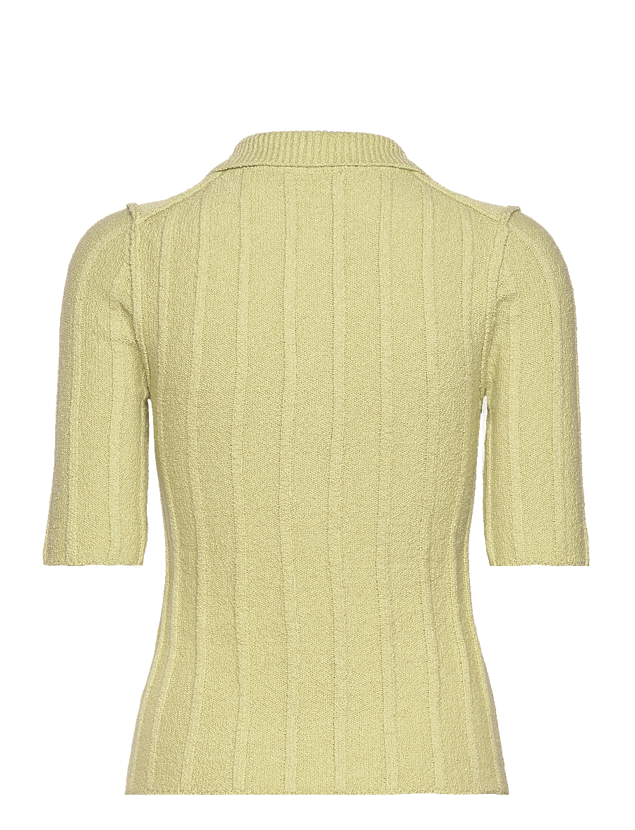 House Of Dagmar - Wide rib top - pistachio green - 1