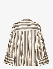 House Of Dagmar - Striped pyjama shirt - alussärgid - ivory/black - 1