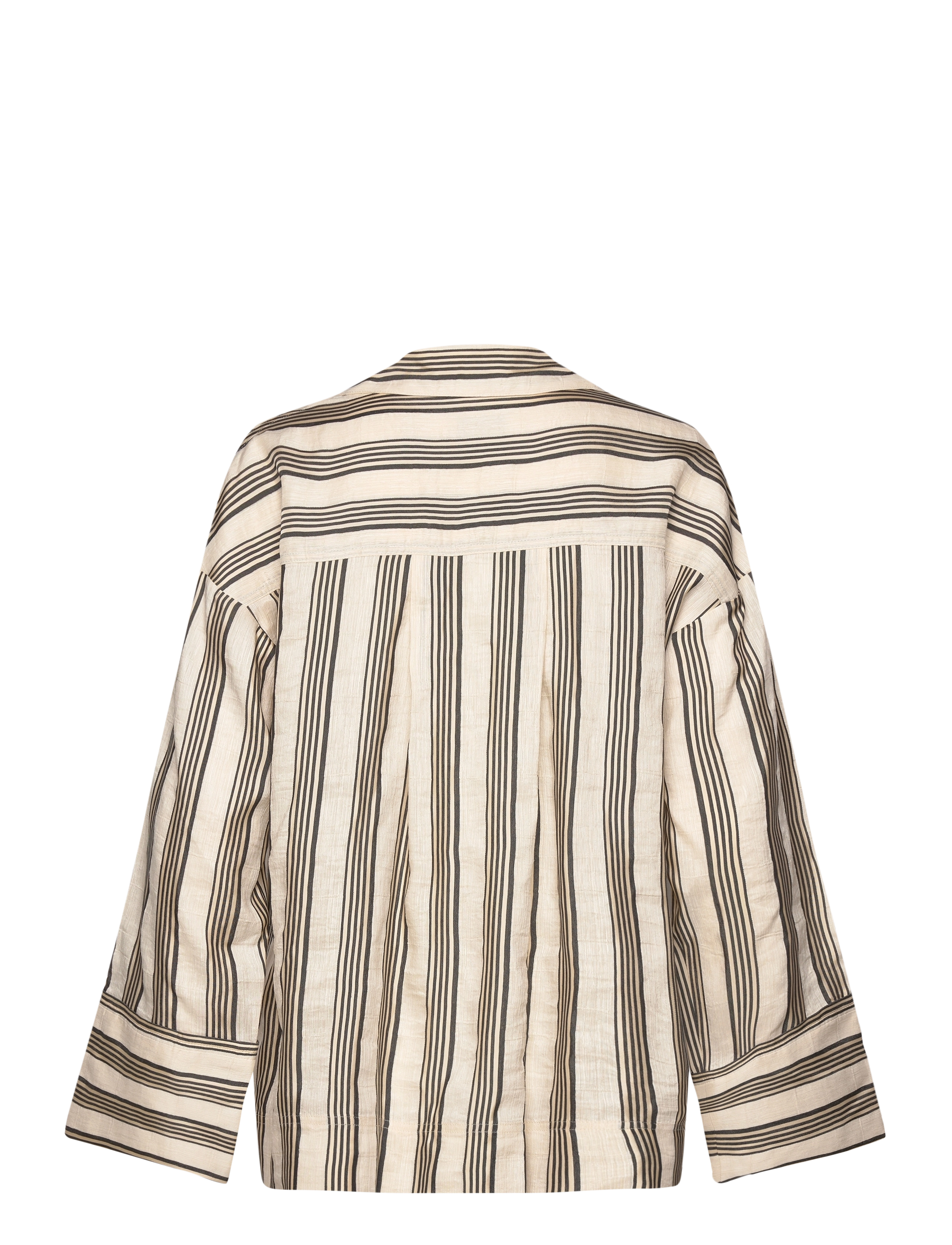 House Of Dagmar - Striped pyjama shirt - ivory/black - 1