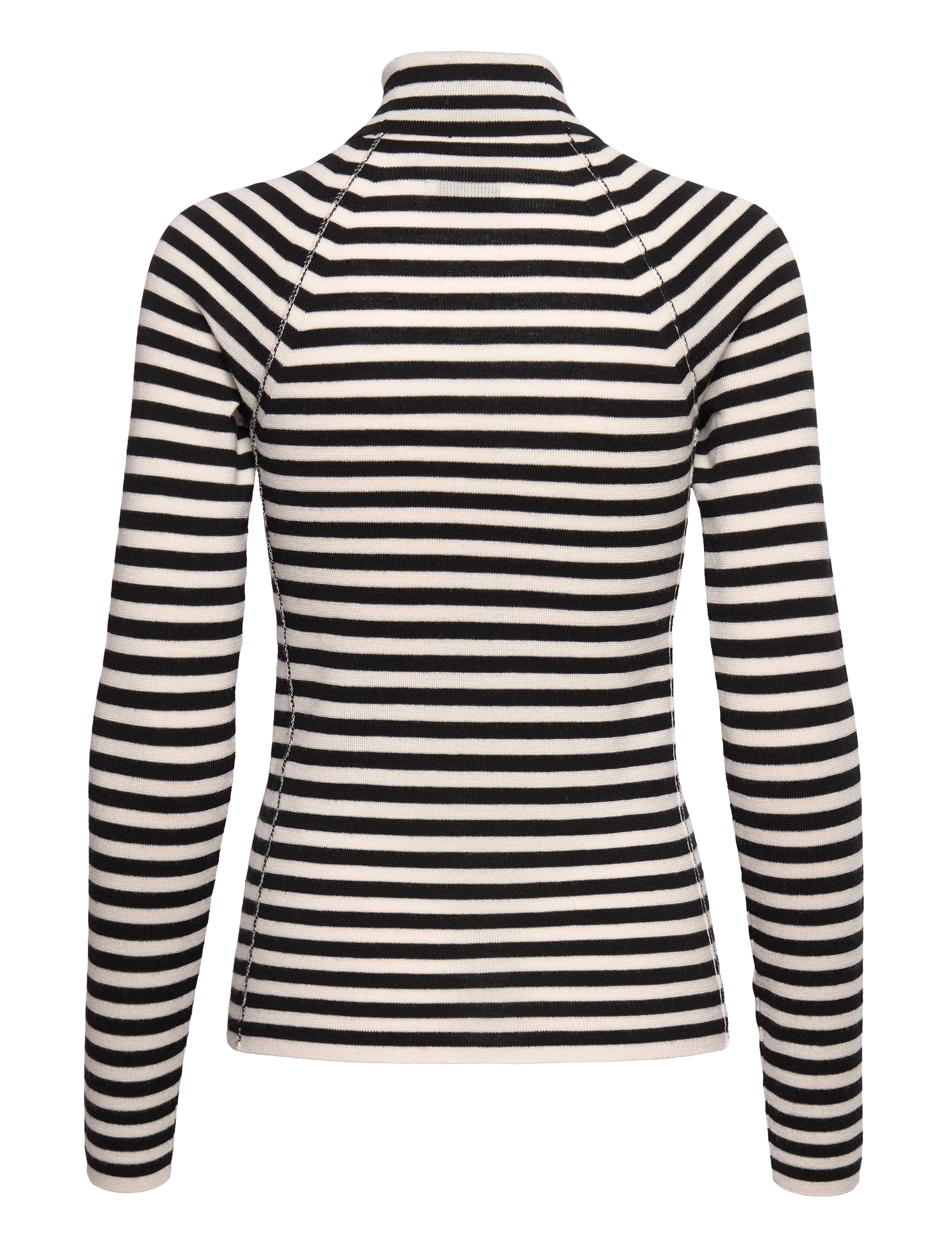 House Of Dagmar - Merino turtleneck - chalk/black - 1
