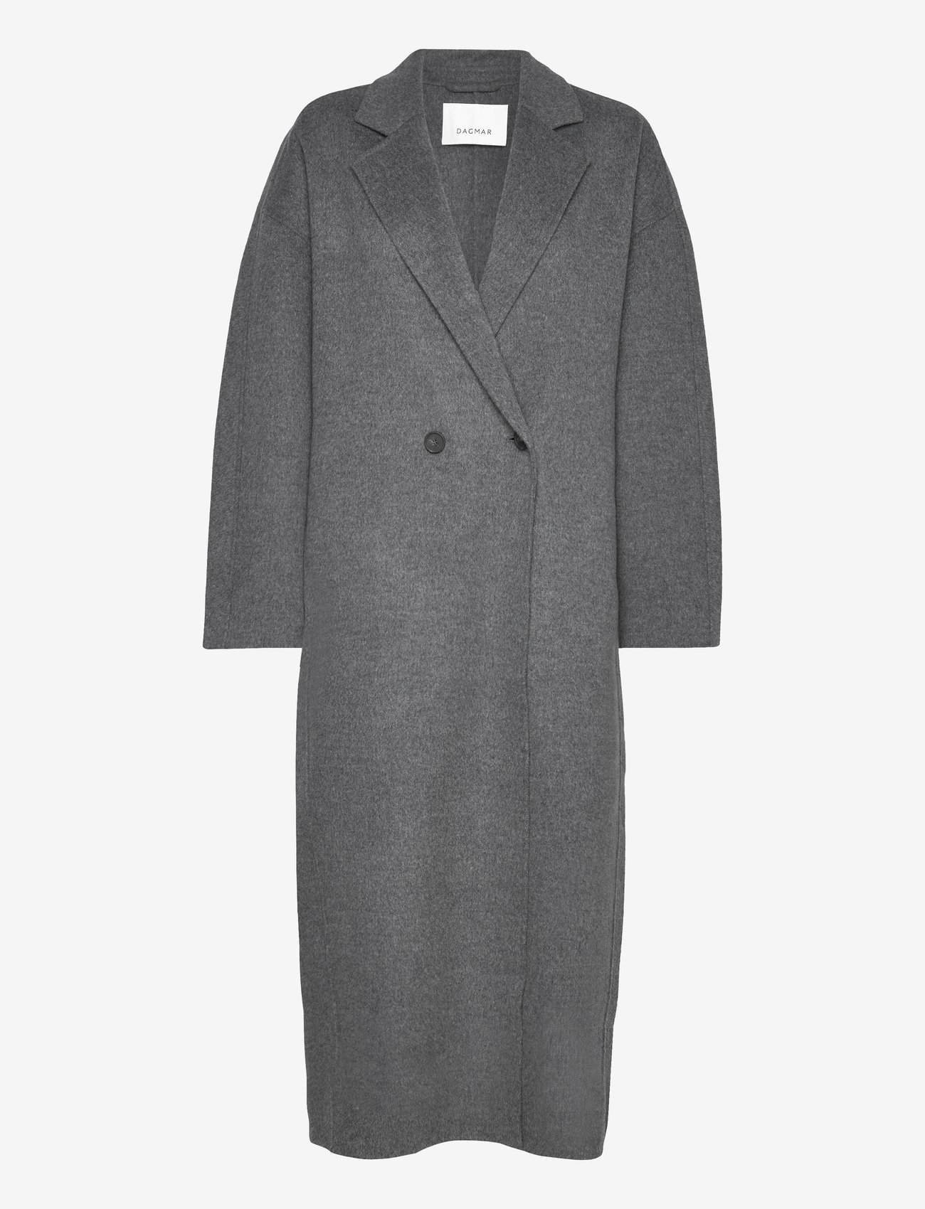 House Of Dagmar - Oversize doublé coat - charcoal melange - 0