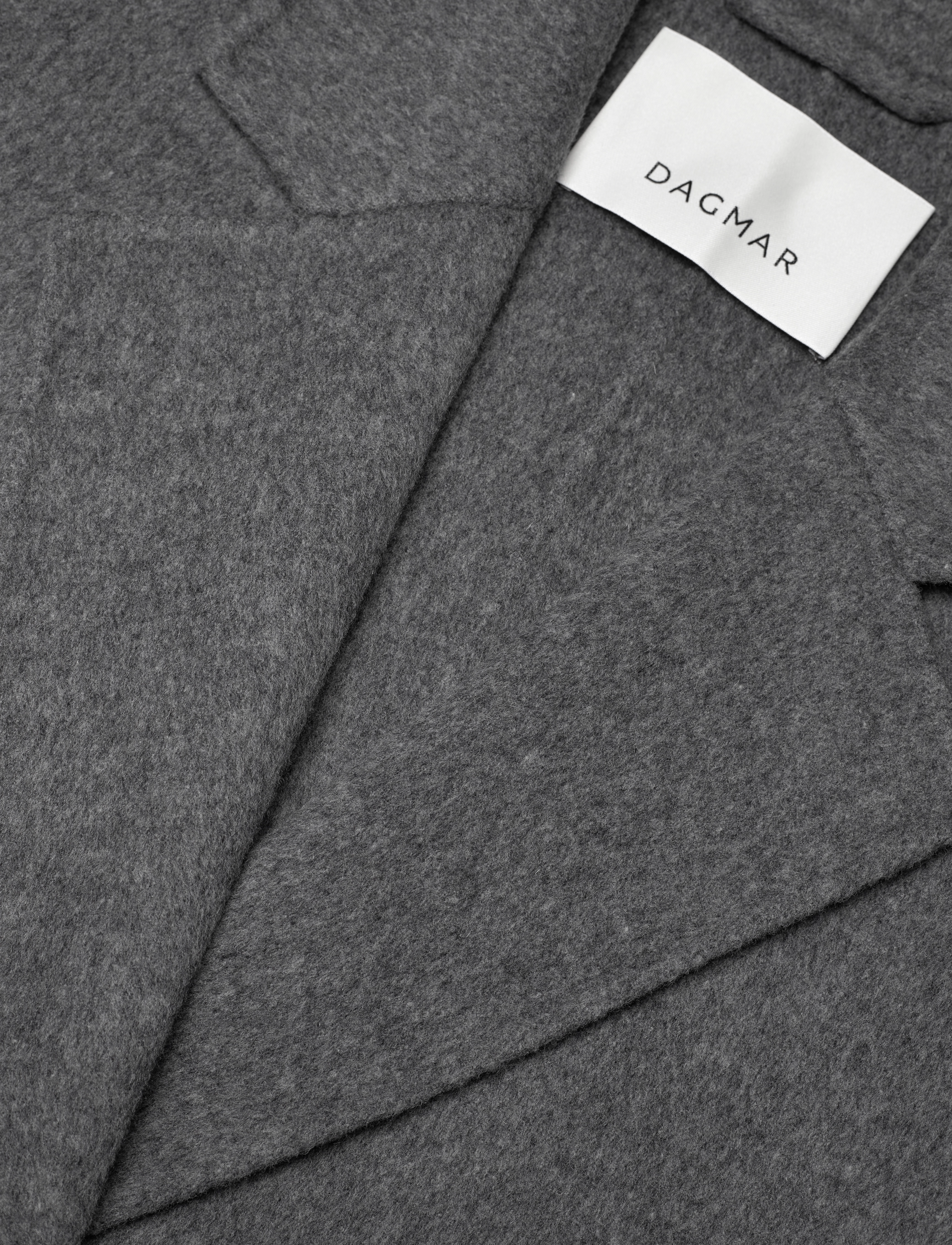 House Of Dagmar - Oversize doublé coat - charcoal melange - 2