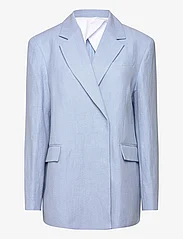 House Of Dagmar - Classic linen blazer - ballīšu apģērbs par outlet cenām - celeste - 0