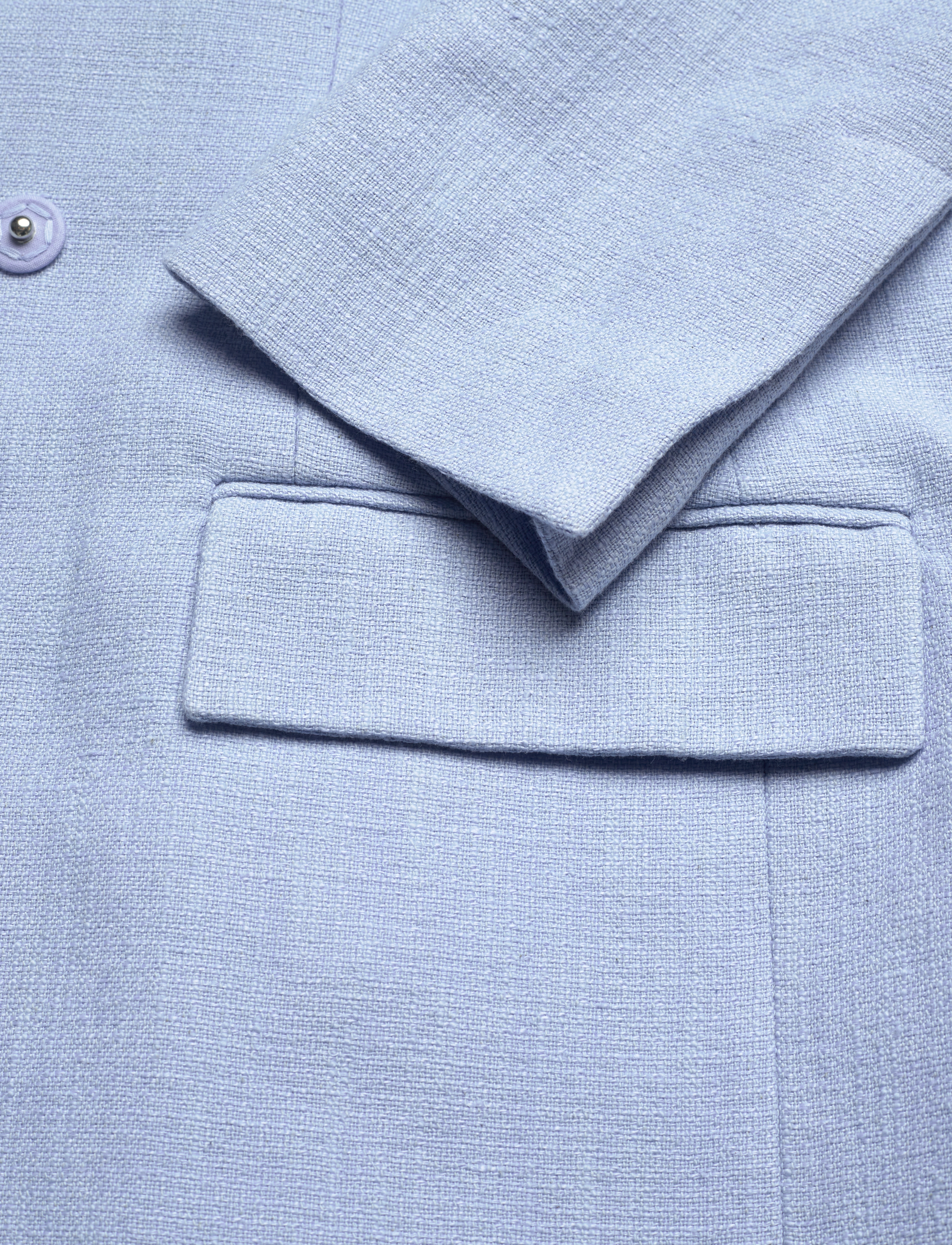 House Of Dagmar - Classic linen blazer - celeste - 3