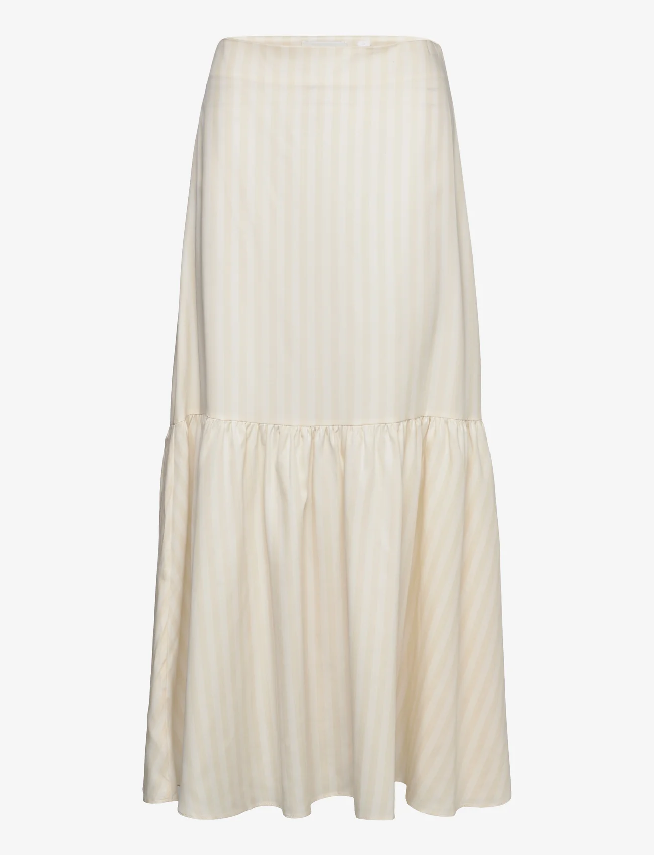 House Of Dagmar - FITTED STRIPED SKIRT - maxi skirts - vanilla stripe - 0
