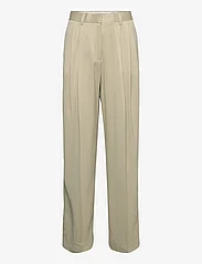 House Of Dagmar - WIDE SUIT PANT - tailored trousers - slate green - 0