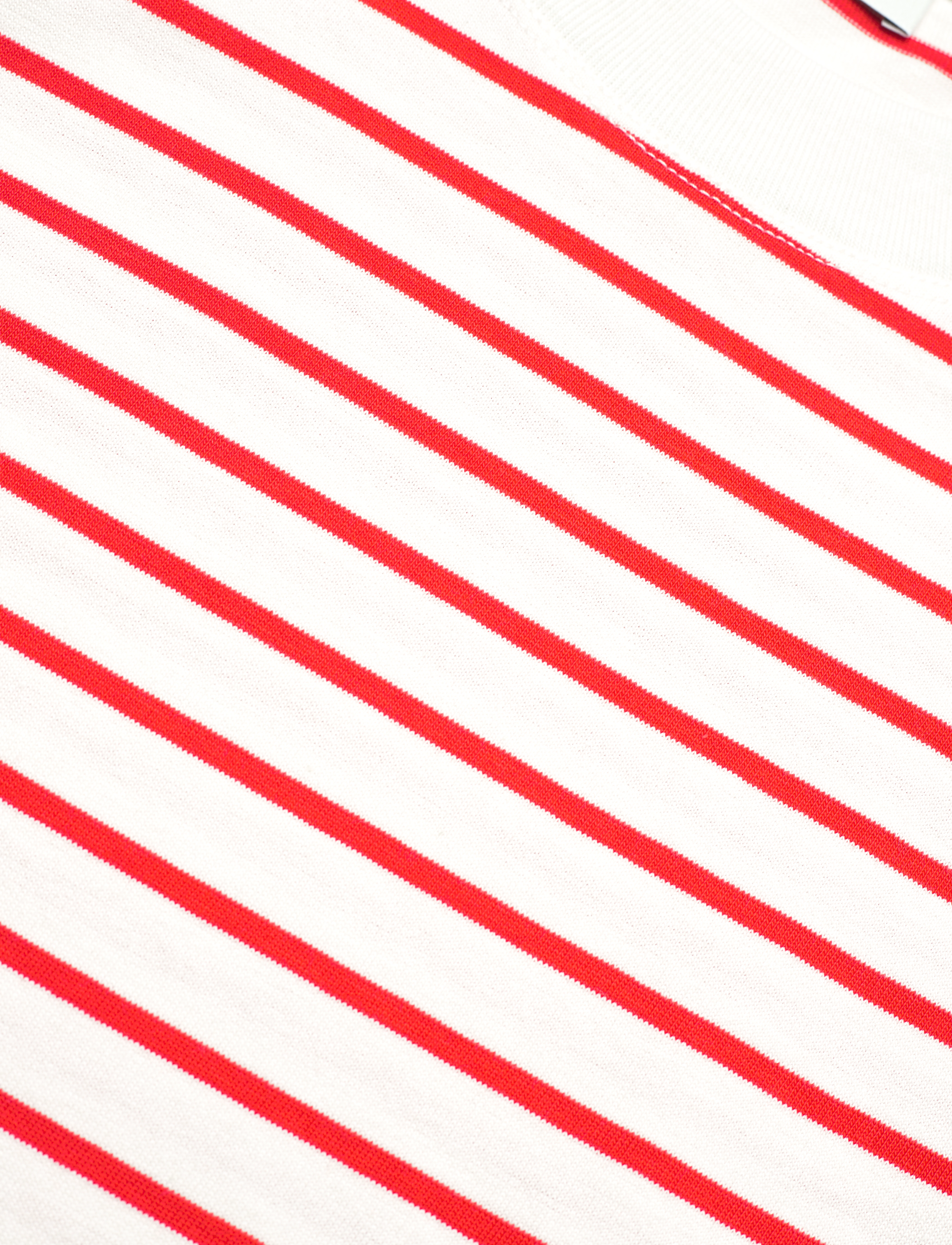 House Of Dagmar - Cropped tee - bright red stripe - 2