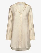 Oversize flowy shirt - VANILLA WHITE