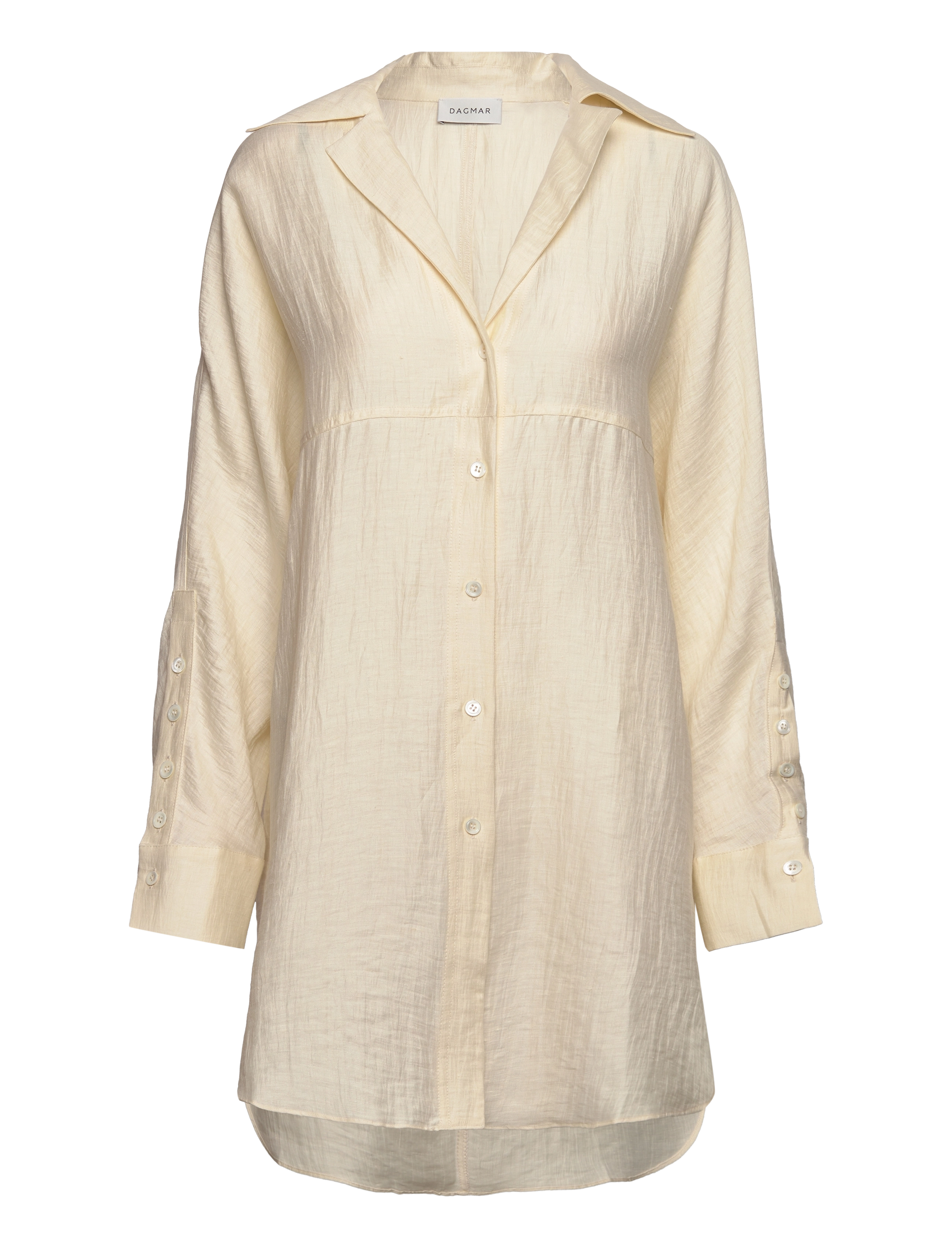 Oversize flowy shirt - VANILLA WHITE