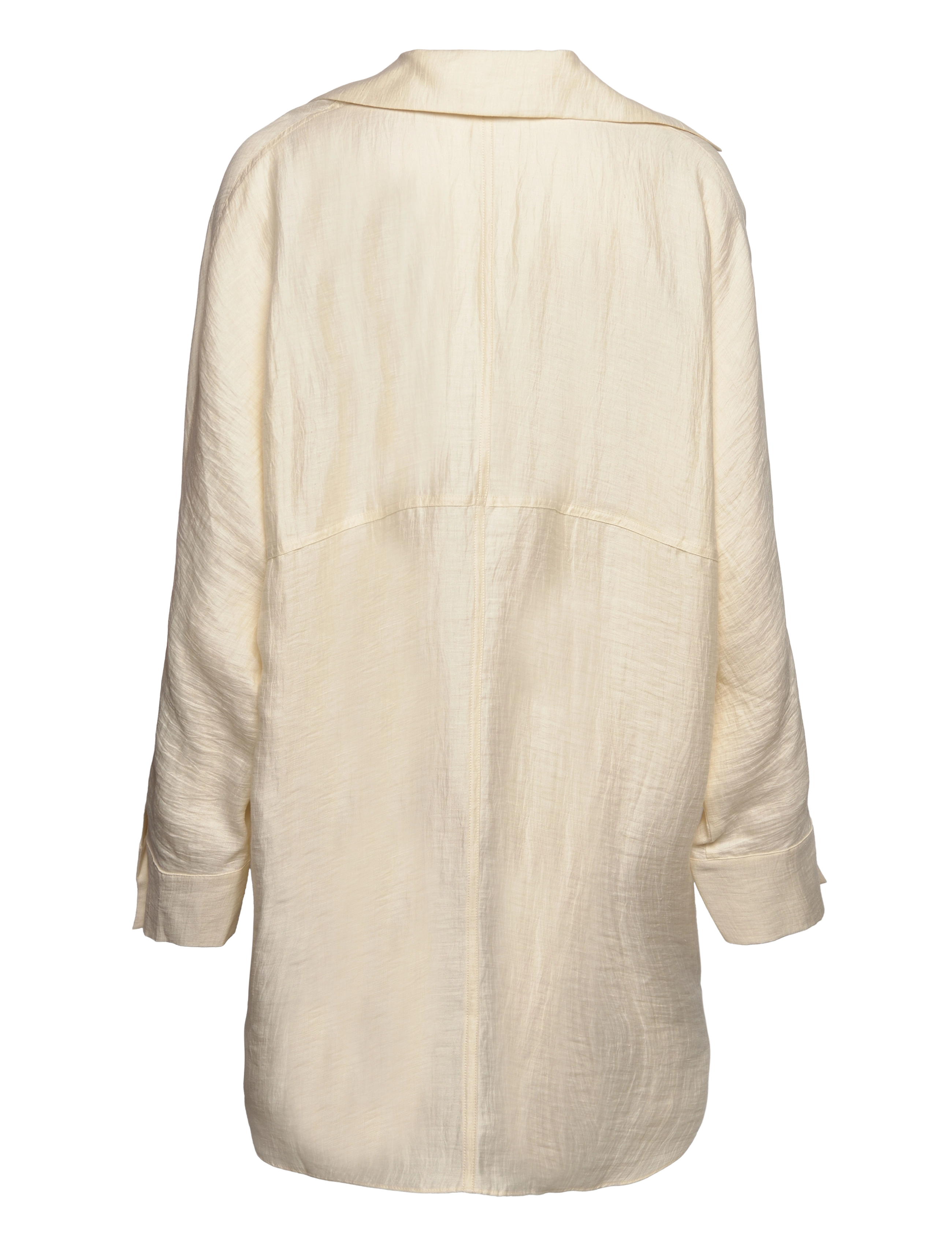 House Of Dagmar - Oversize flowy shirt - vanilla white - 1