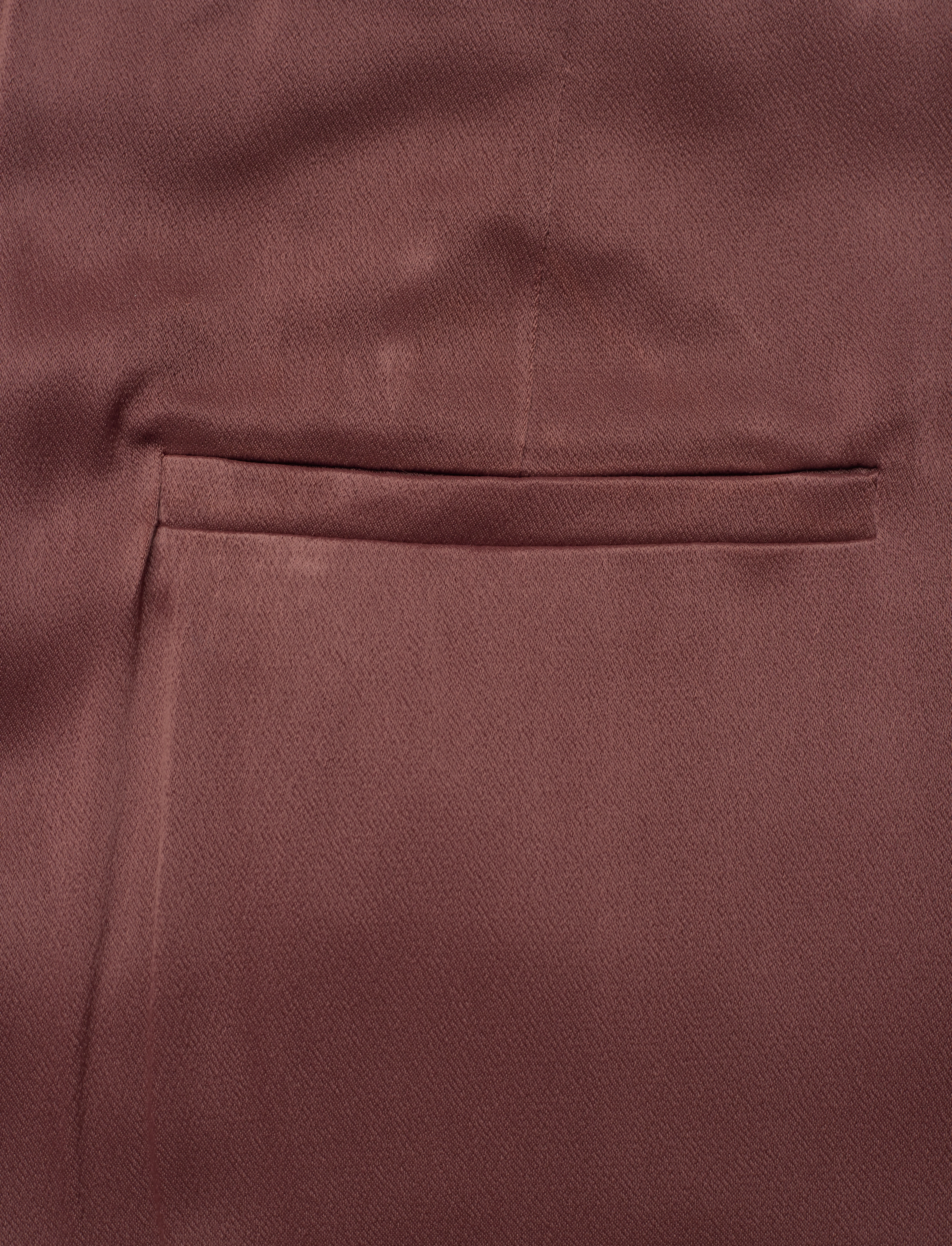 House Of Dagmar - SHINY WIDE SUIT PANT - hosen mit weitem bein - chocolate brown - 4
