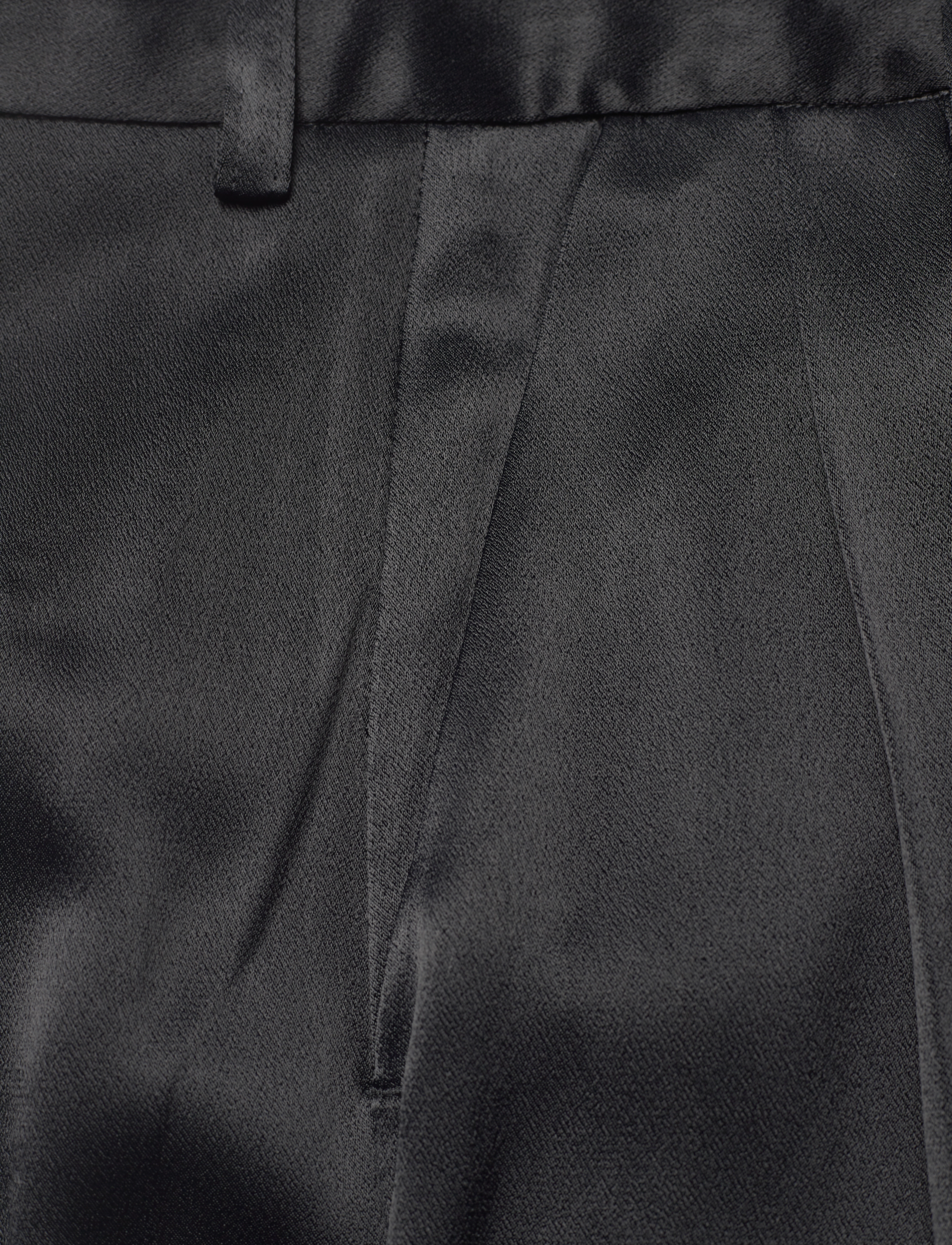 House Of Dagmar - Shiny wide suit pant - black - 2