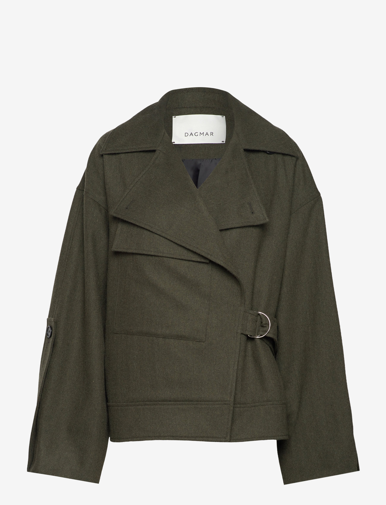 House Of Dagmar - Aviator wool jacket - moss green - 0
