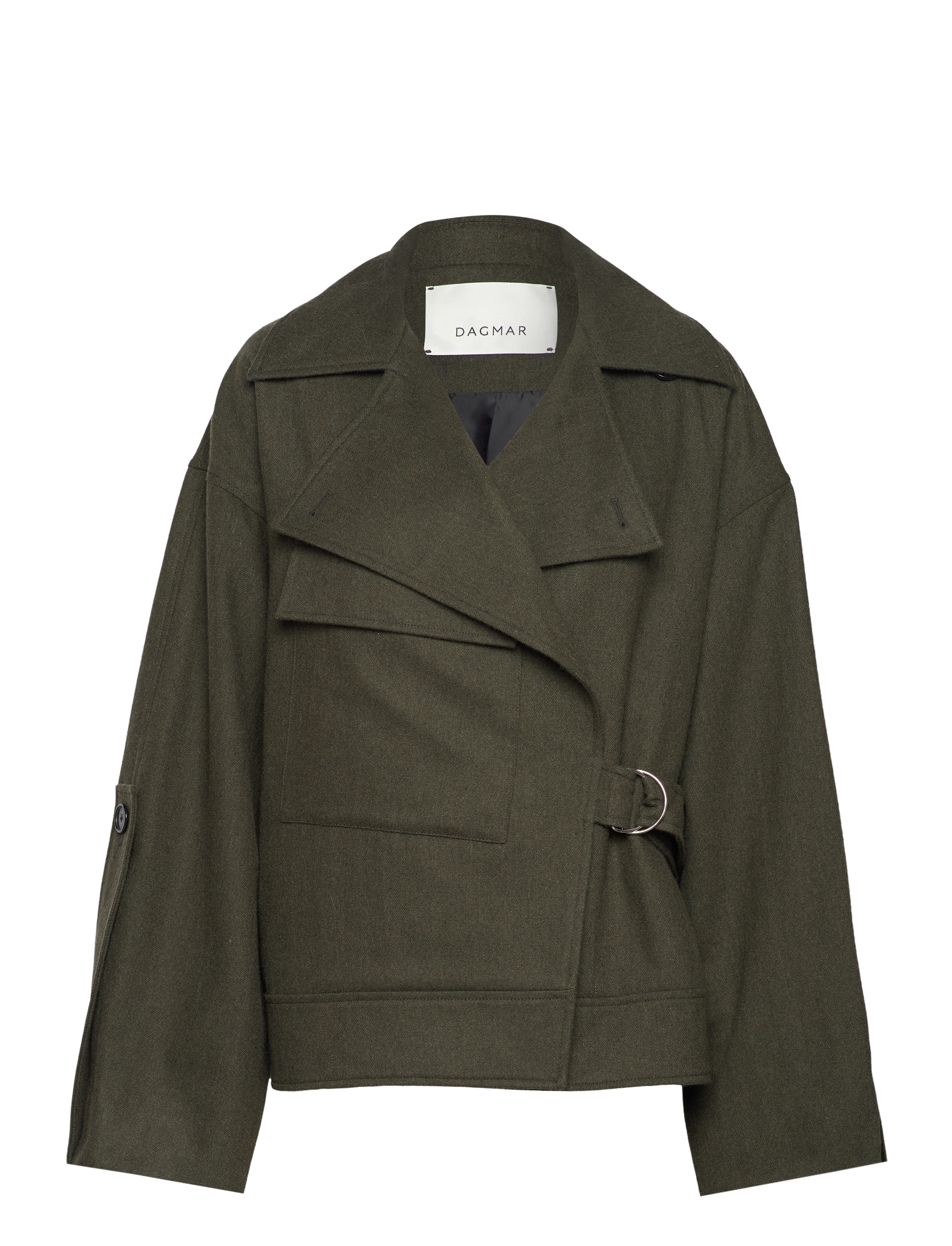 Aviator wool jacket - MOSS GREEN