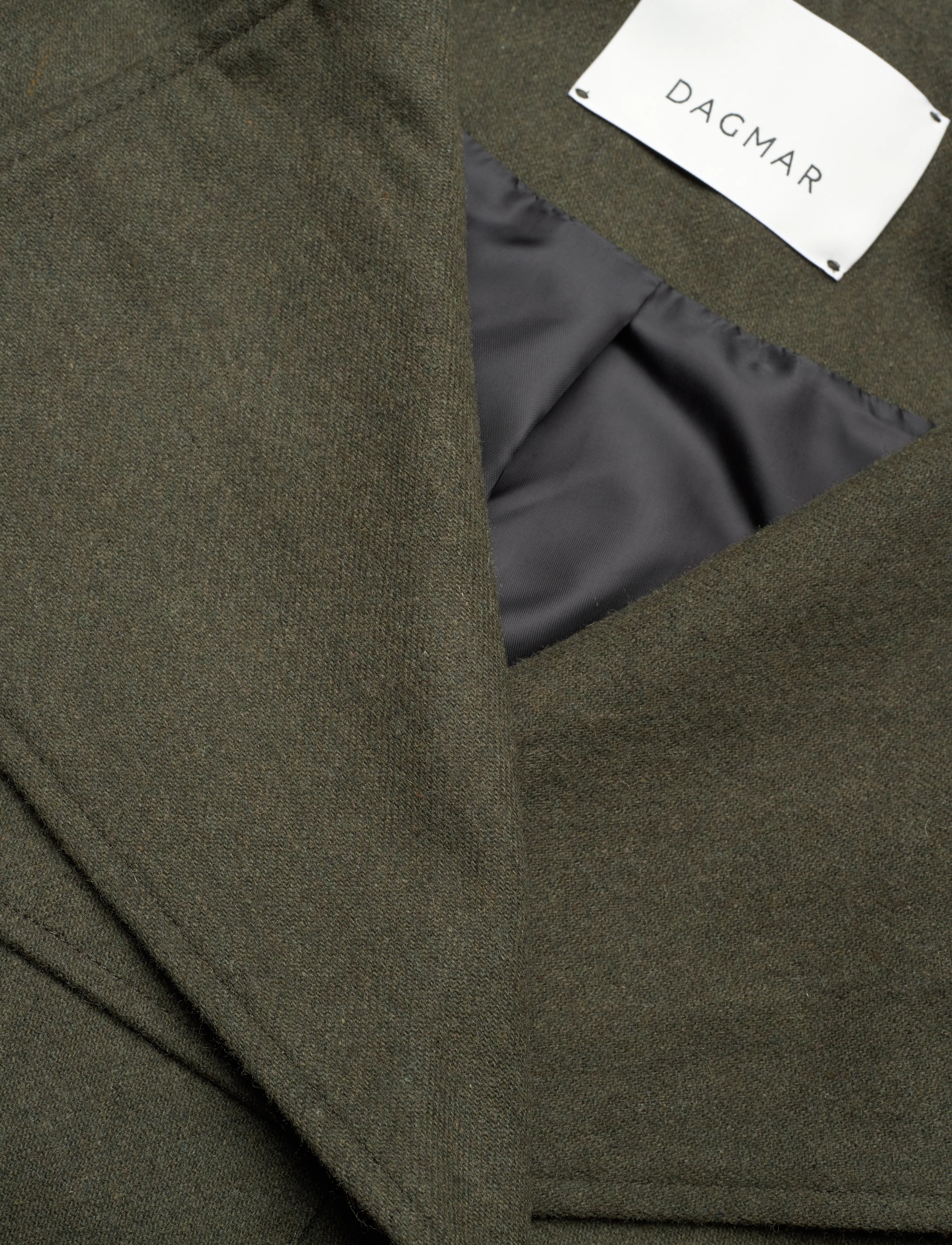 House Of Dagmar - Aviator wool jacket - moss green - 2