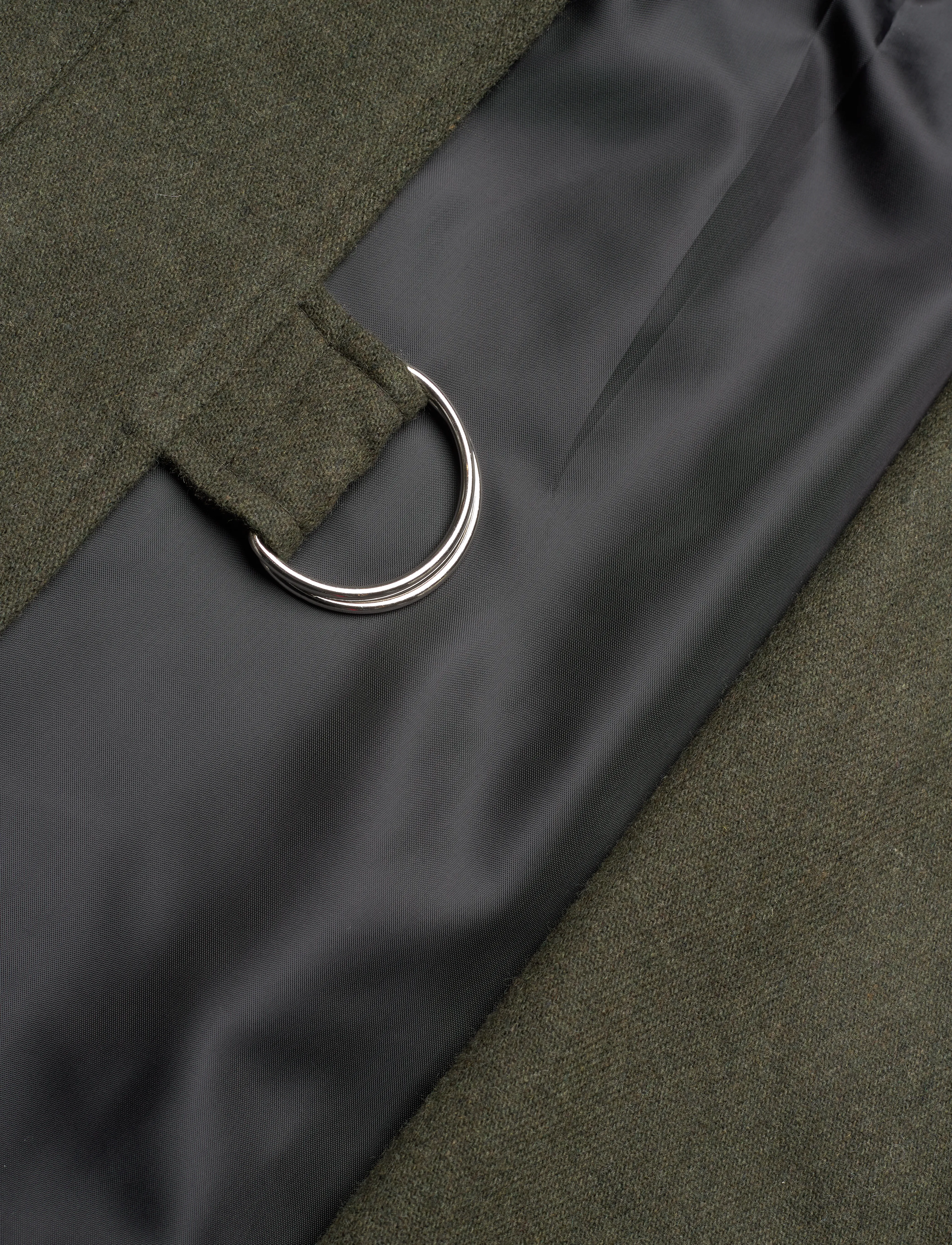 House Of Dagmar - Aviator wool jacket - moss green - 4