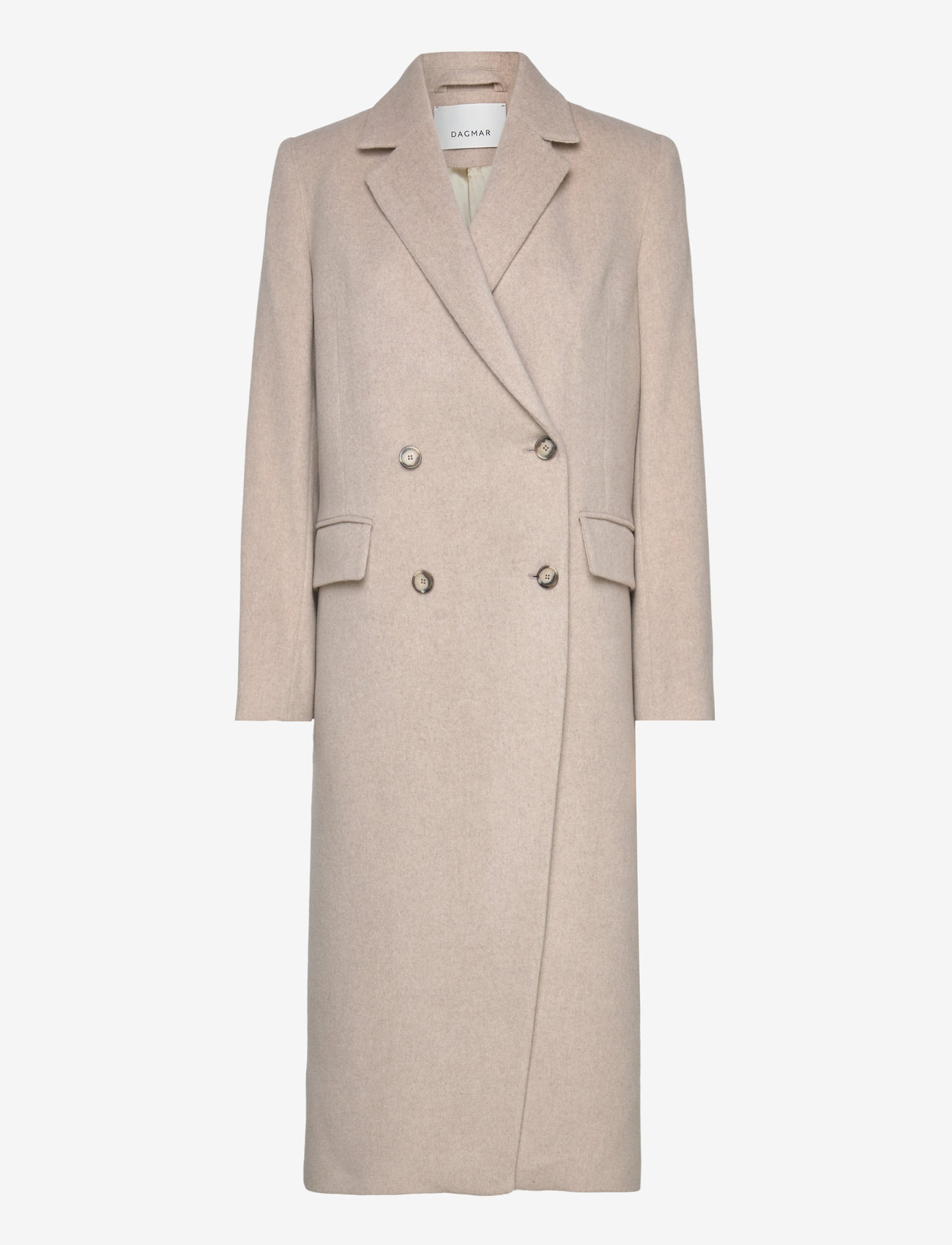 House Of Dagmar - Double breasted coat - cream white - 0