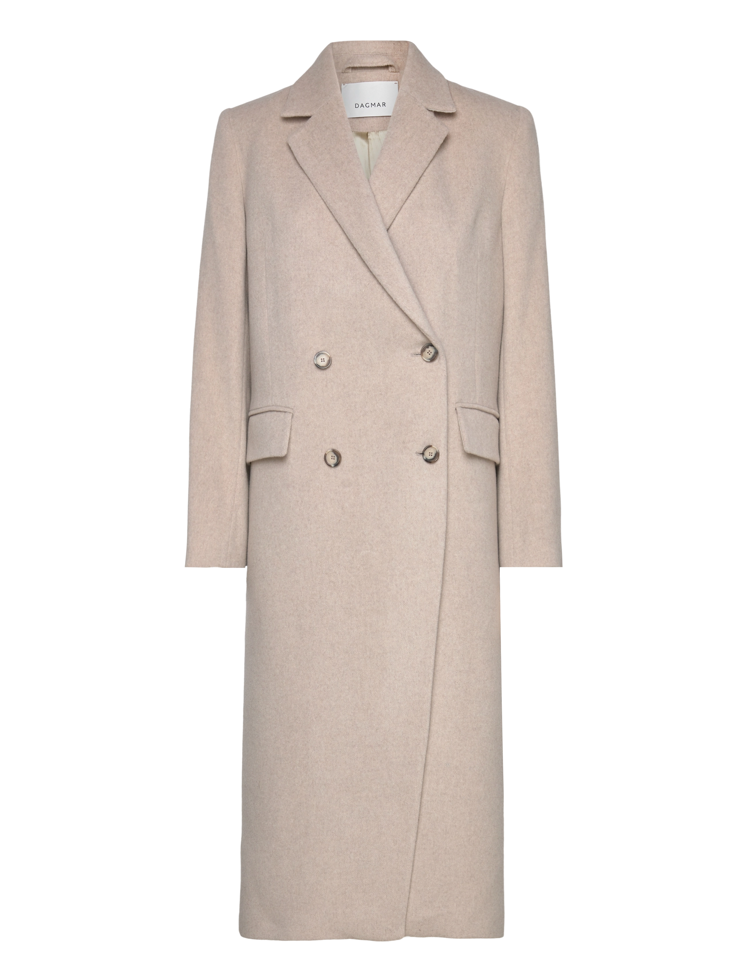 Double breasted coat - CREAM WHITE
