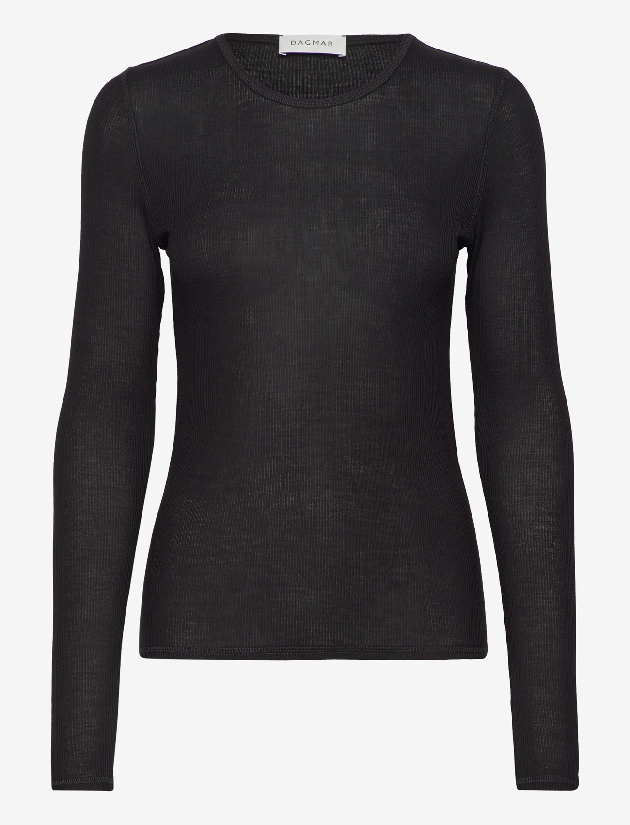 House Of Dagmar - LYOCELL LONG SLEEVE - langärmlige tops - black - 0