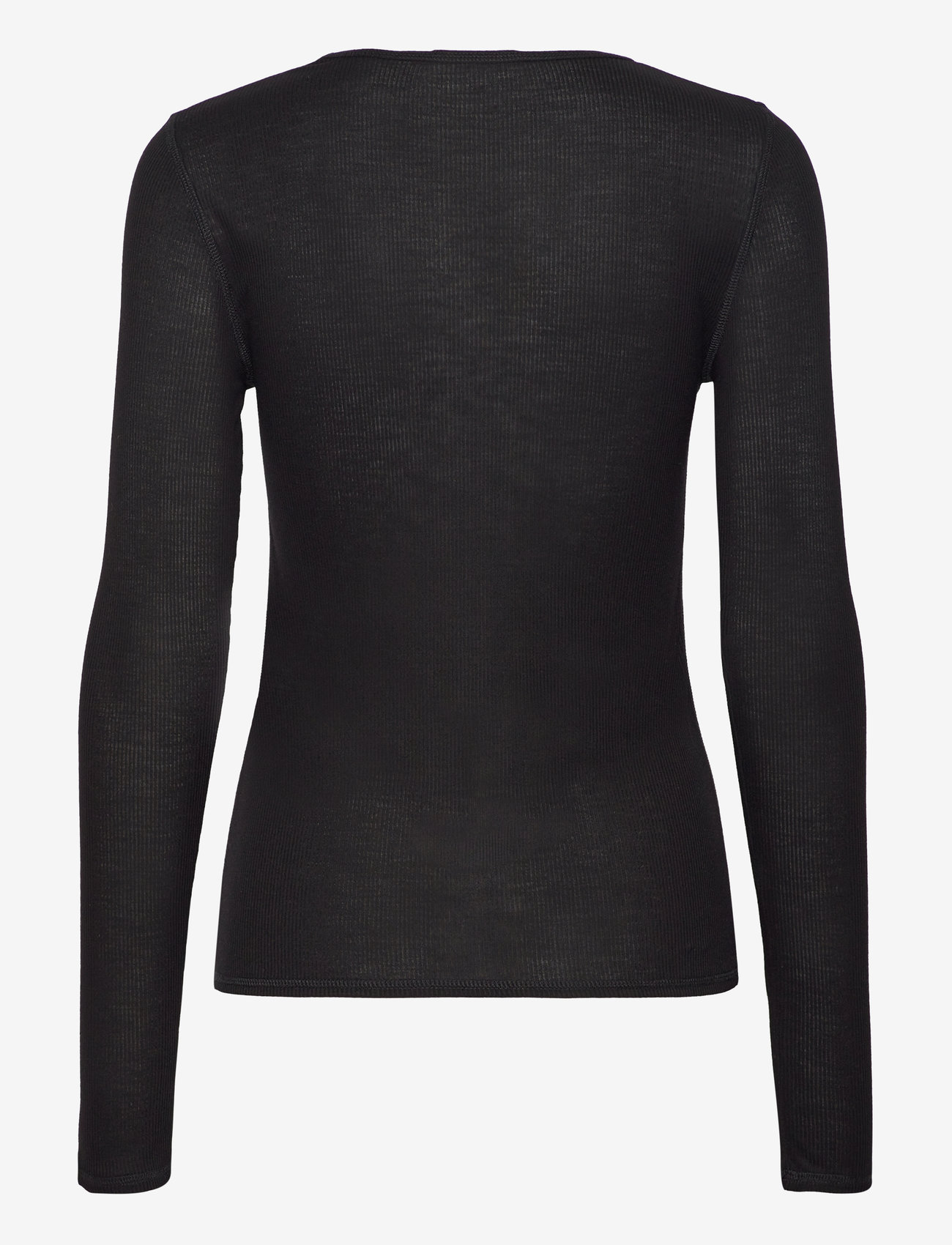 House Of Dagmar - LYOCELL LONG SLEEVE - langärmlige tops - black - 1