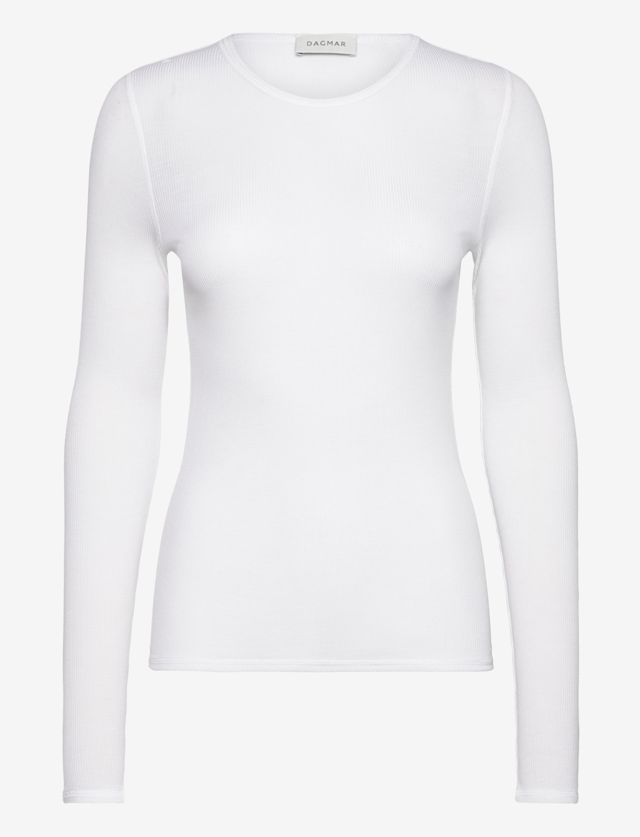 House Of Dagmar - LYOCELL LONG SLEEVE - långärmade toppar - white - 0