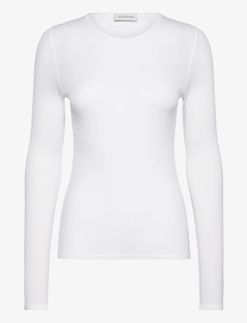 House Of Dagmar - LYOCELL LONG SLEEVE - langærmede toppe - white - 0