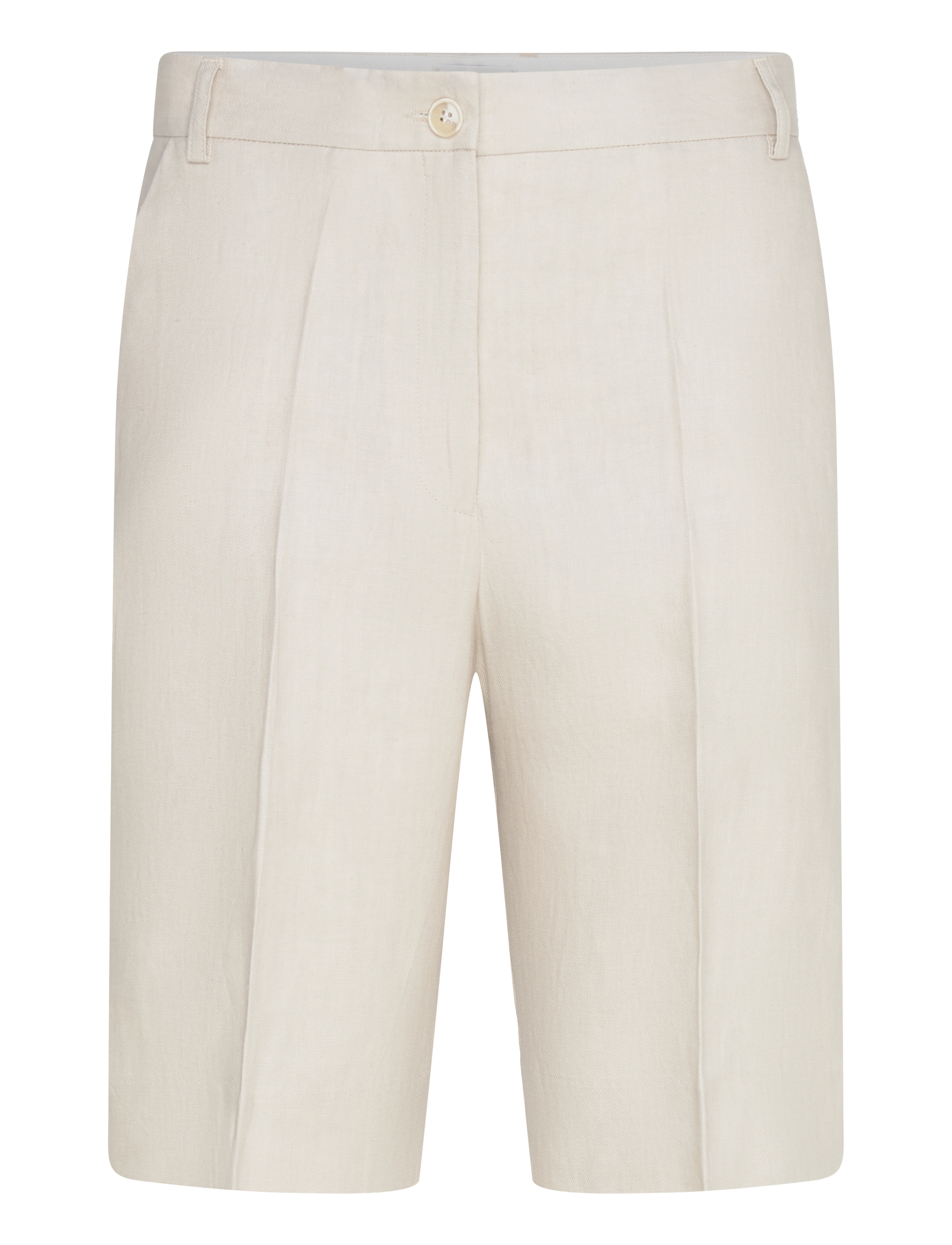 House Of Dagmar TAILORED SHORTS - Dagmar - OAT / white