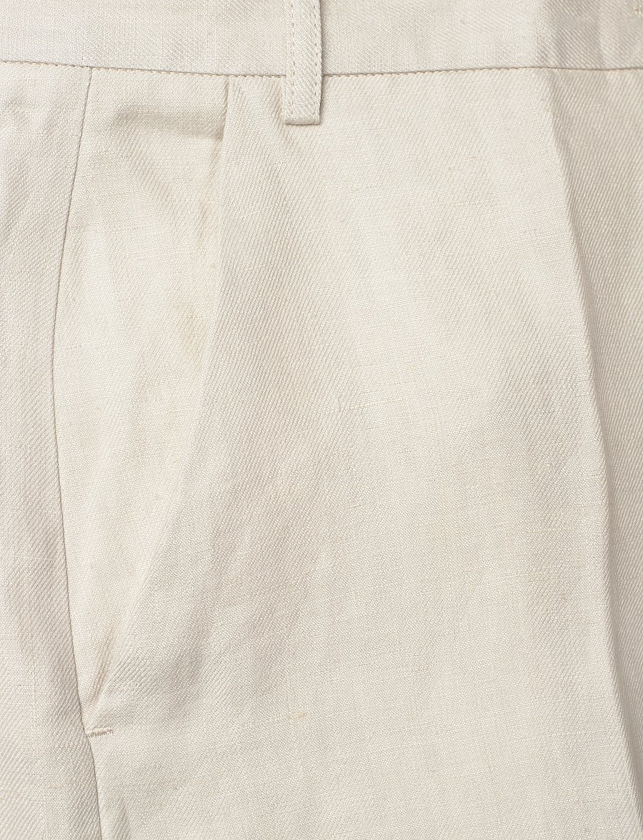 House Of Dagmar - TAILORED SHORTS - leinen-shorts - oat - 2