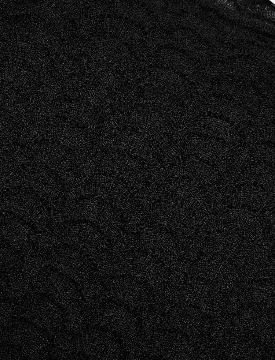 House Of Dagmar - WOOL LACE TOP - pitkähihaiset paidat - black - 2