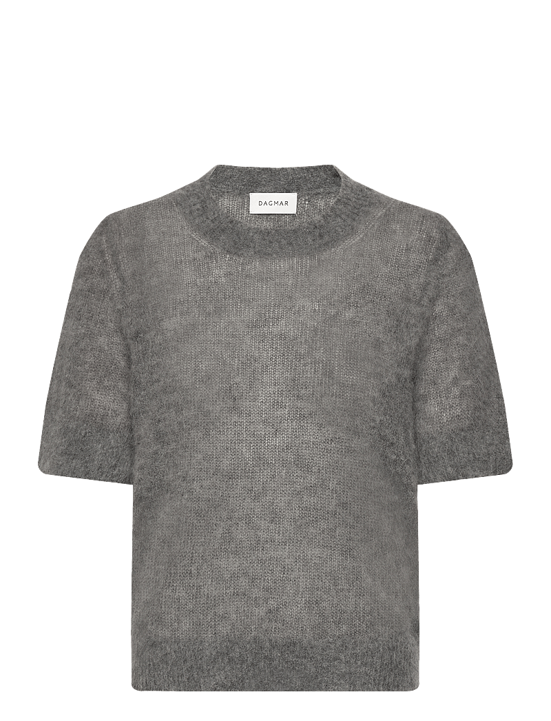 House Of Dagmar - BRUSHED ALPACA TOP - sviitrid - dark grey - 0