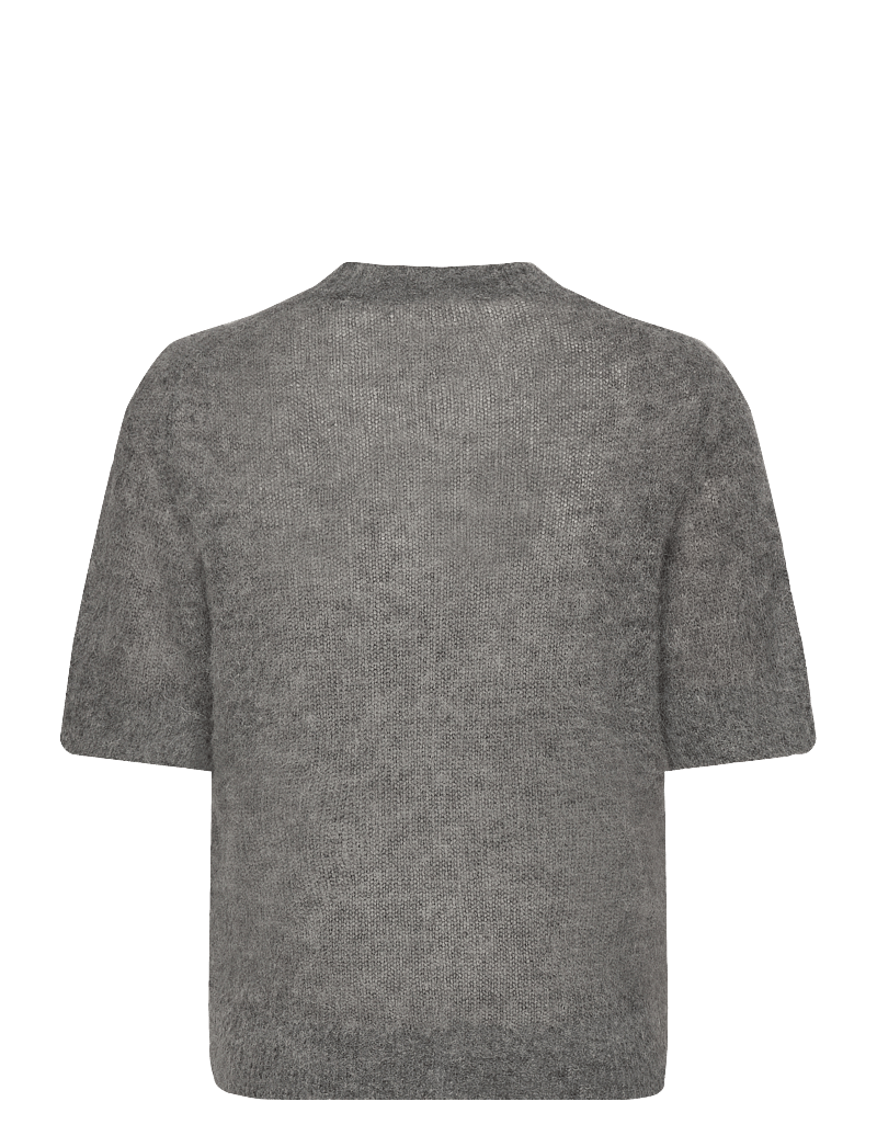 House Of Dagmar - BRUSHED ALPACA TOP - sviitrid - dark grey - 1
