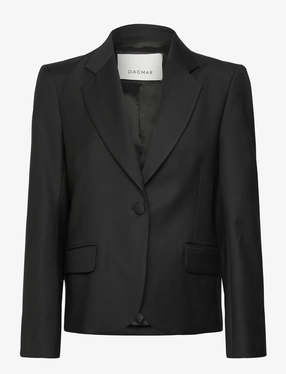 House Of Dagmar - SHORT PLEATED BLAZER - single breasted blazers - black - 0