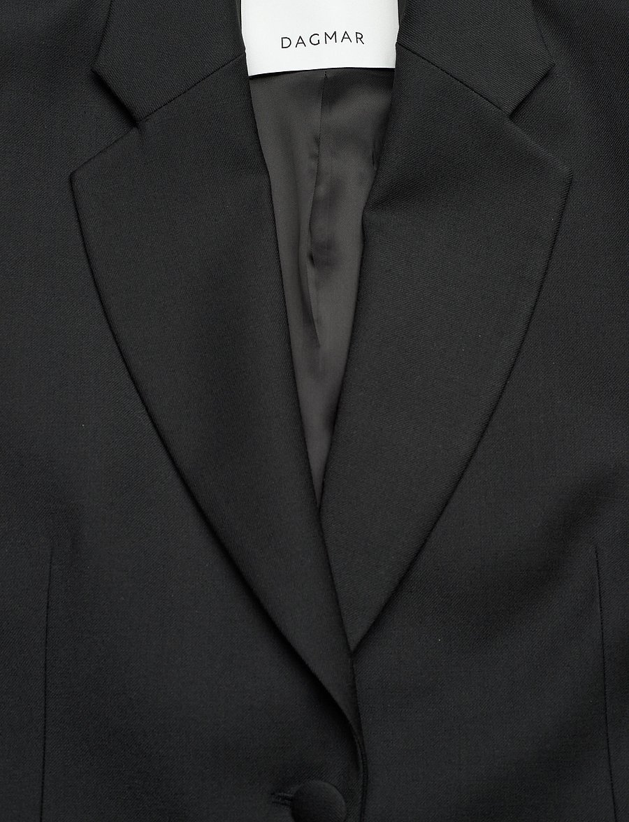 House Of Dagmar - SHORT PLEATED BLAZER - enkeltradede blazere - black - 2