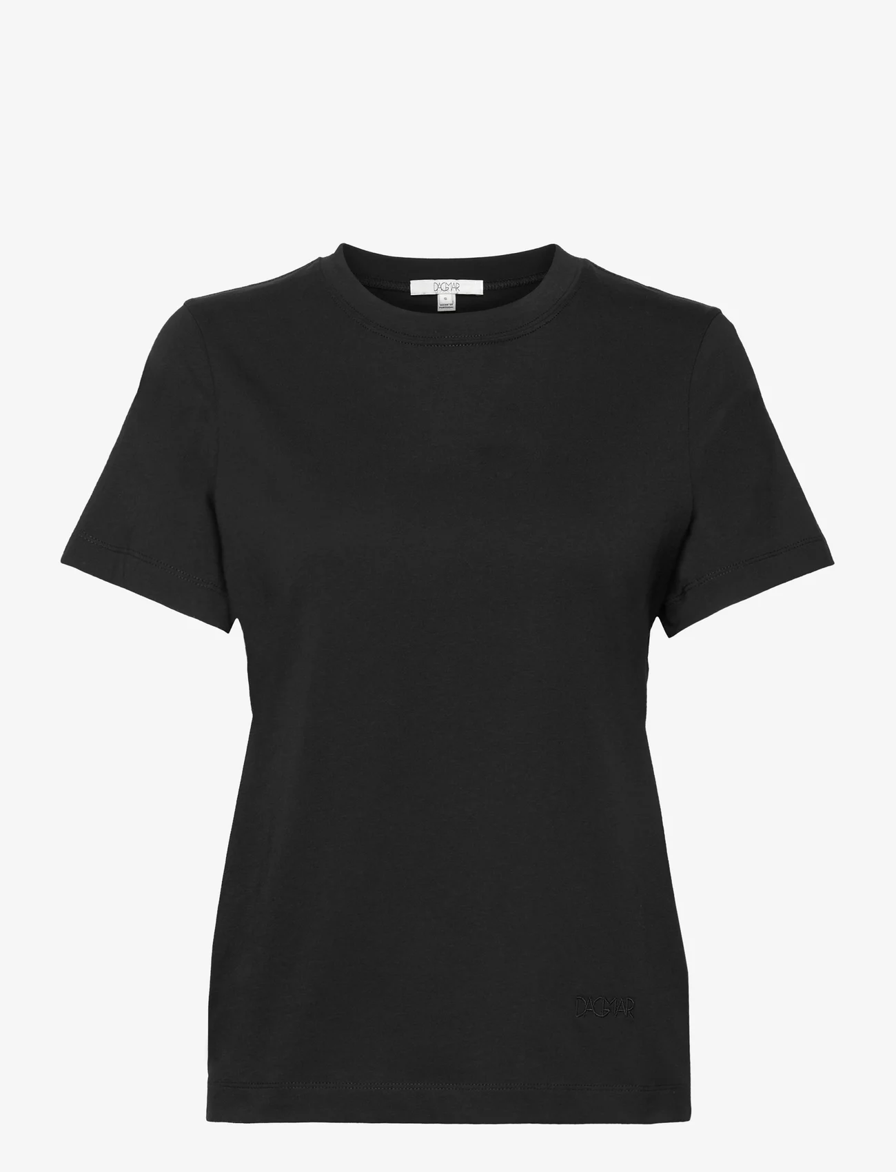 House Of Dagmar - COTTON T-SHIRT - t-shirt & tops - black - 0