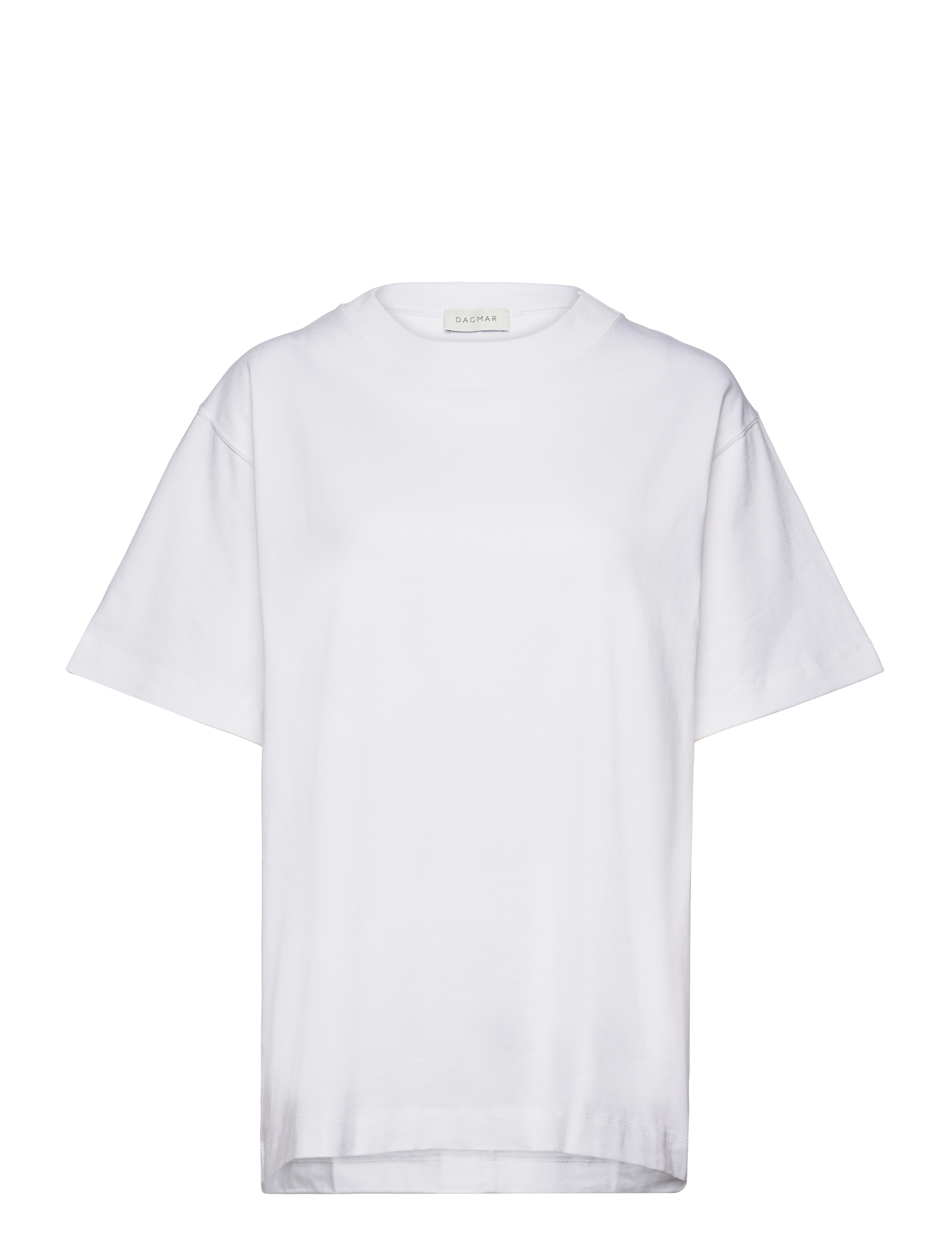 House Of Dagmar OVERSIZED COTTON TEE - T-shirts - WHITE / white