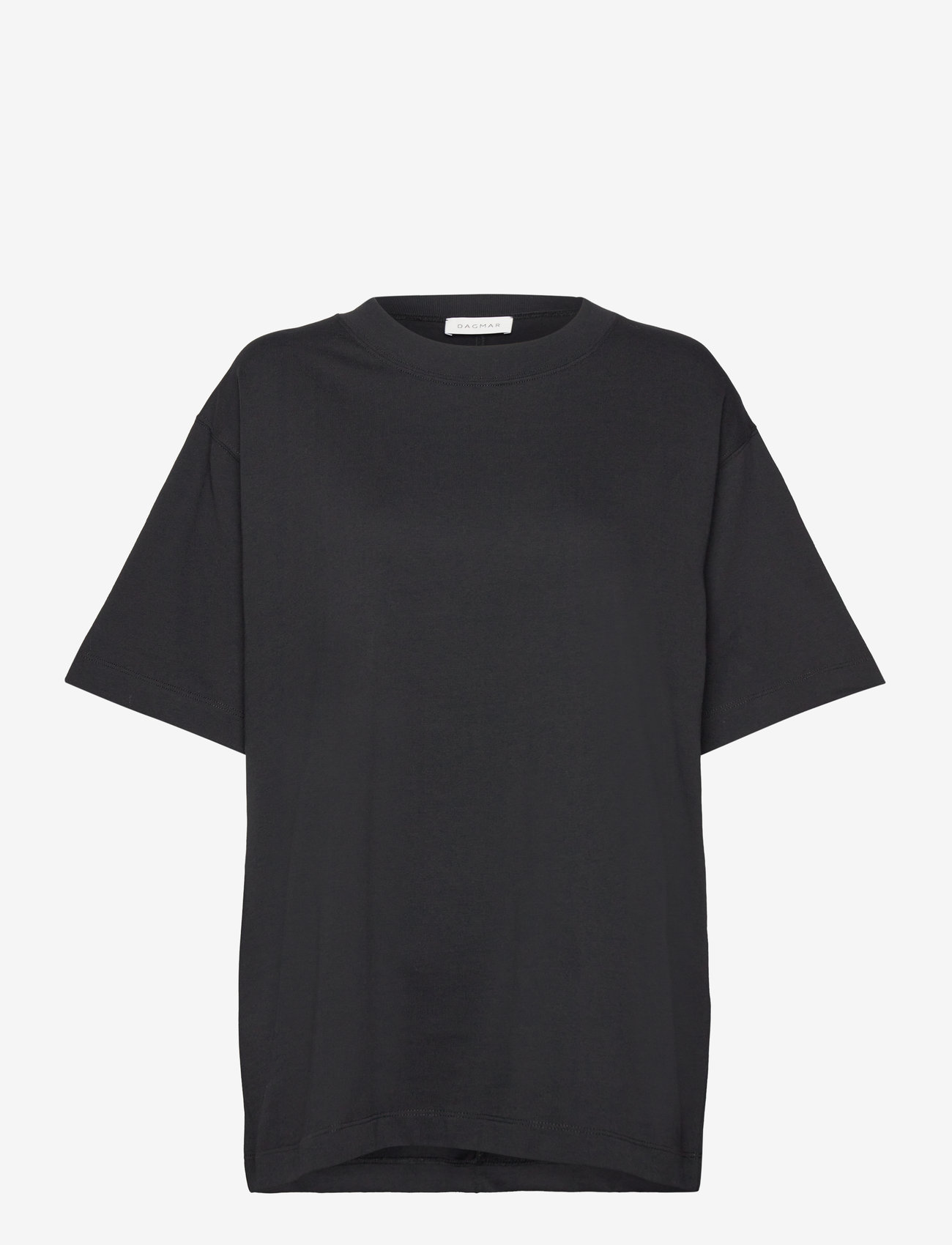 House Of Dagmar - OVERSIZED COTTON TEE - t-shirts - black - 0