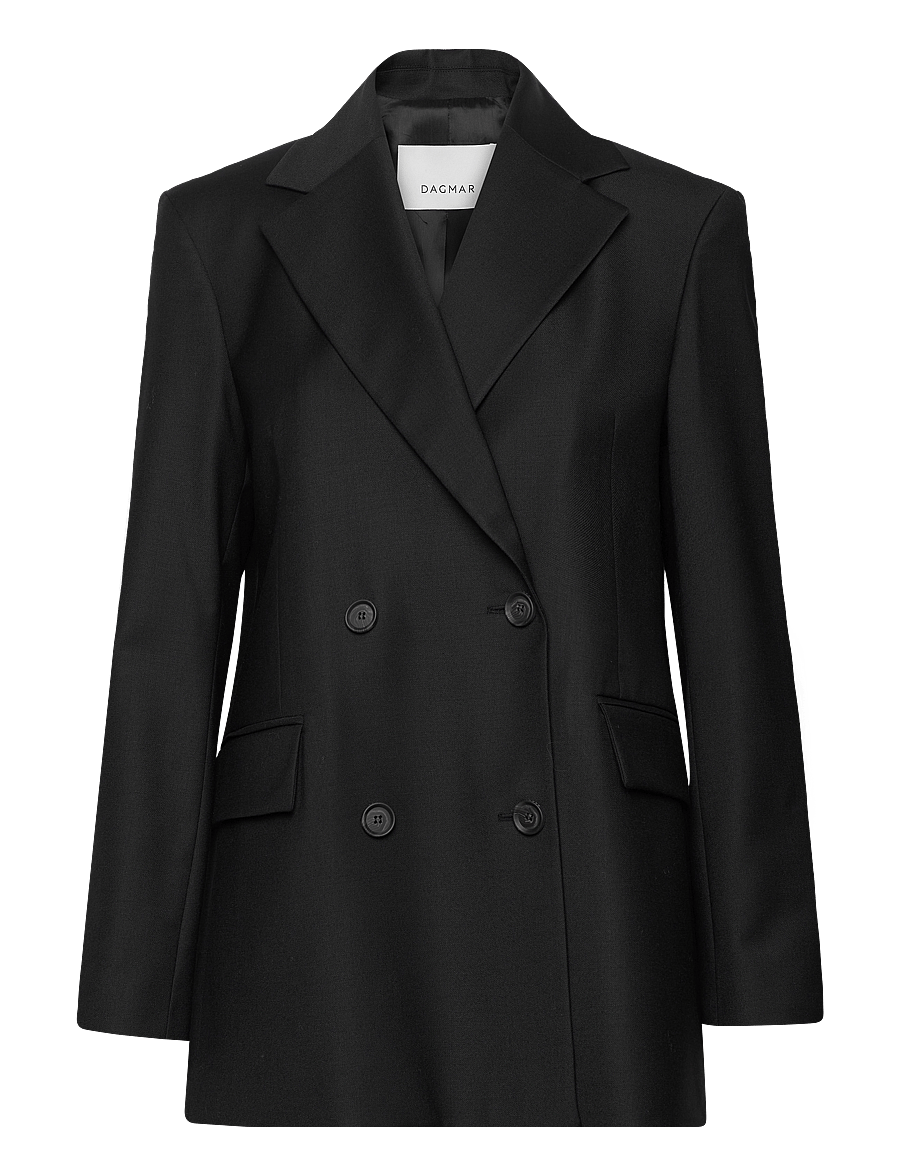 House Of Dagmar - CLASSIC WOOL BLAZER - zweireihige blazer - black - 0